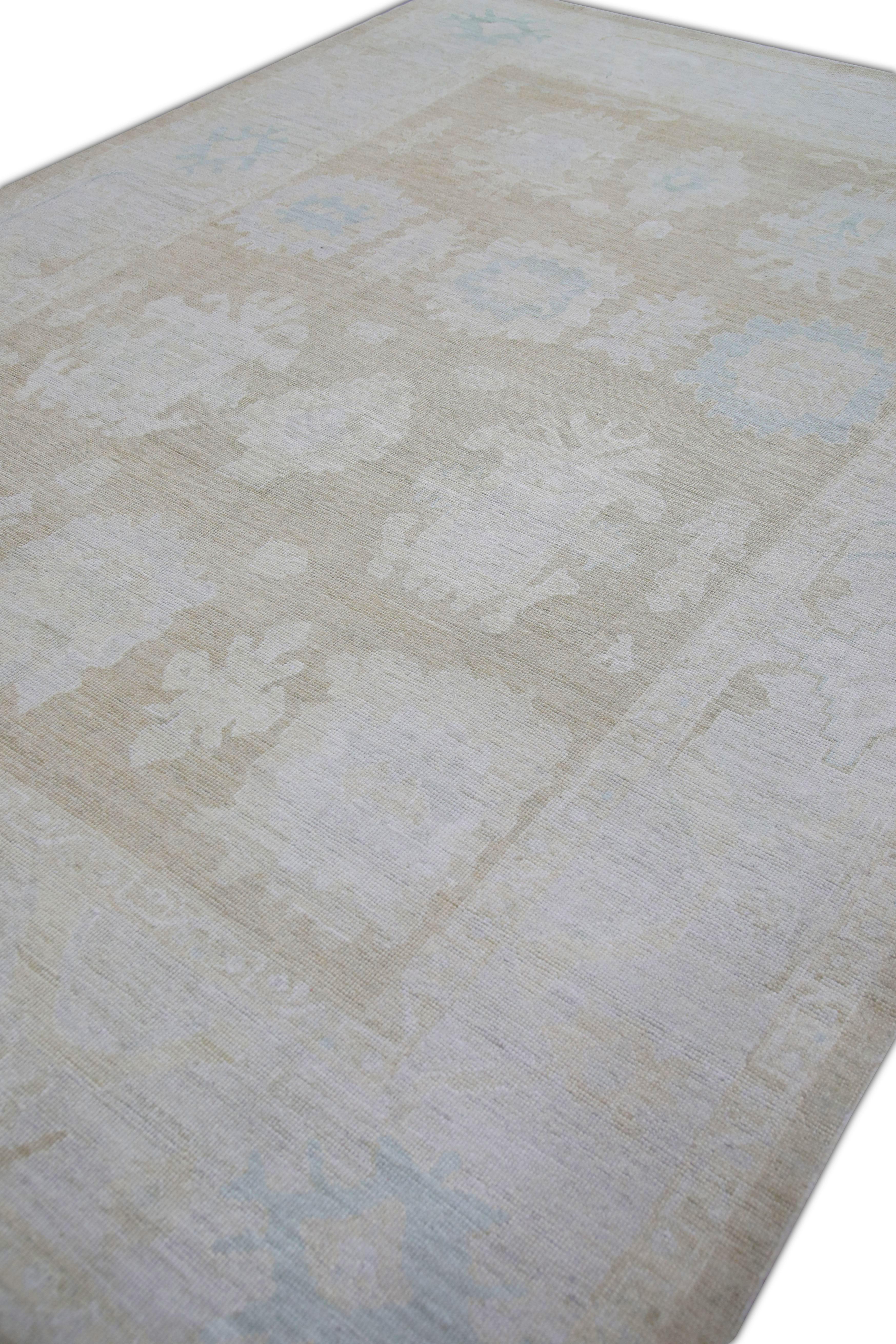 Oushak-Teppich Orientalischer handgeknüpfter türkischer Oushak 9'2 x 12'8
