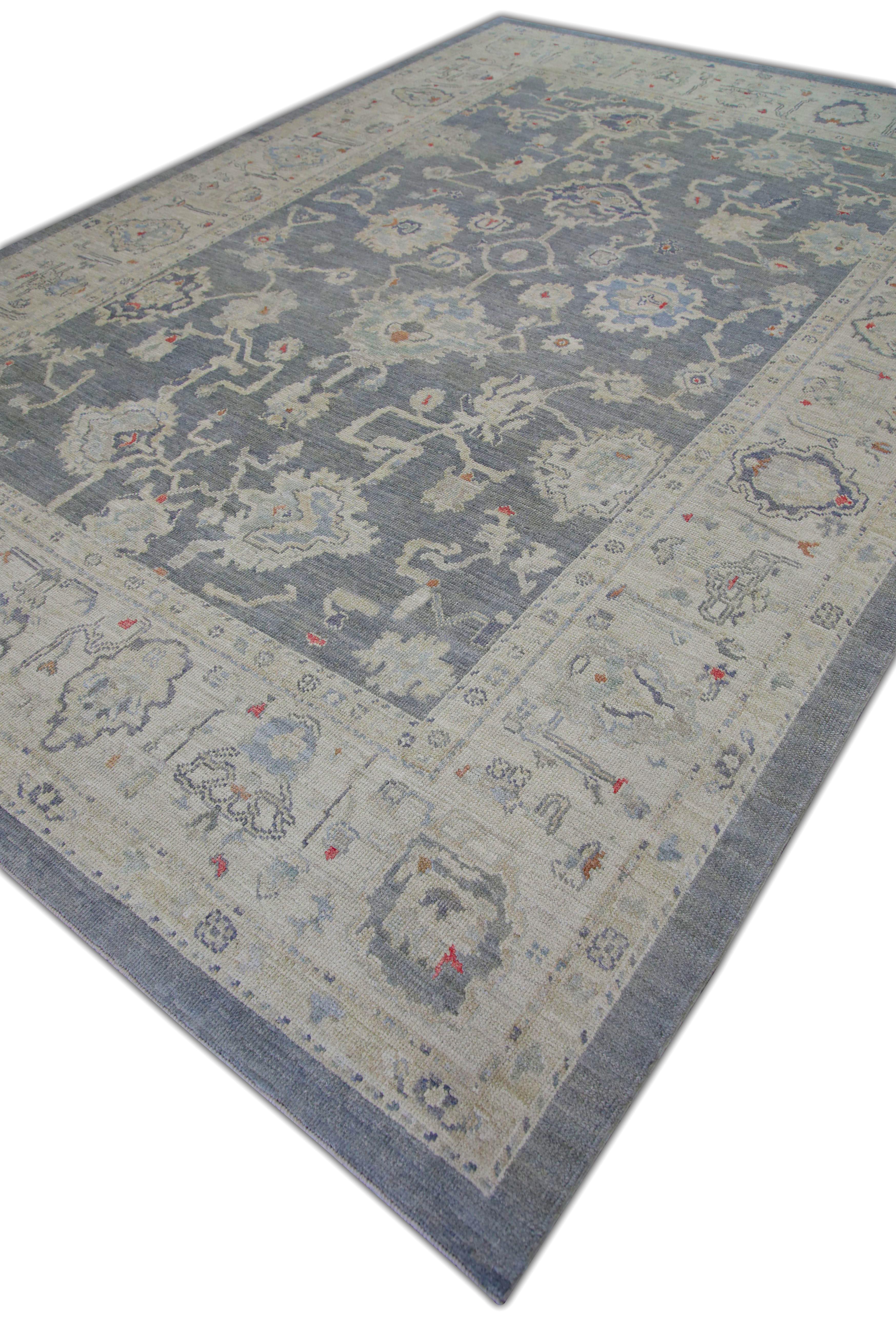 Oushak-Teppich Orientalischer handgeknüpfter türkischer Oushak 9'2