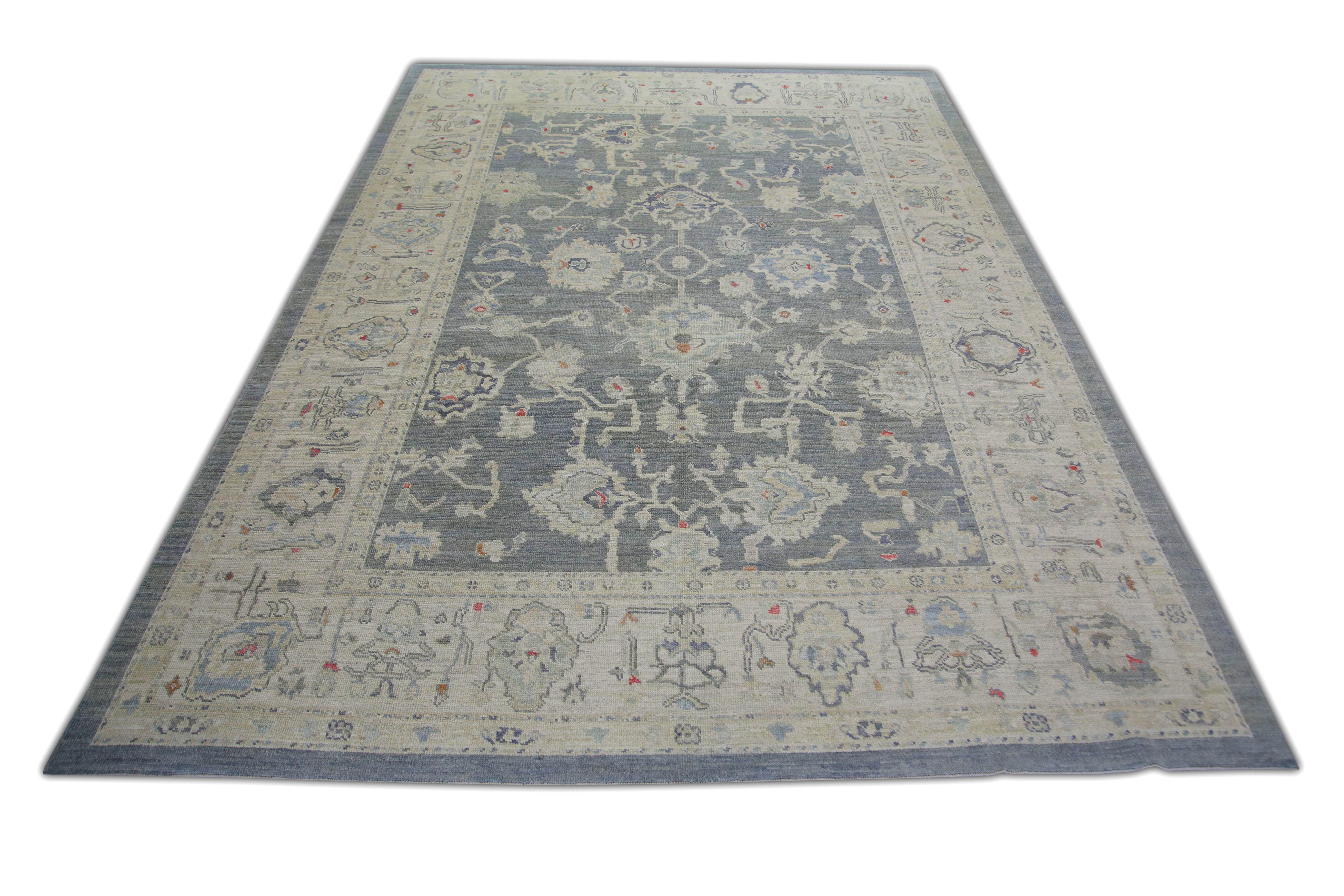 Oushak-Teppich Orientalischer handgeknüpfter türkischer Oushak 9'2