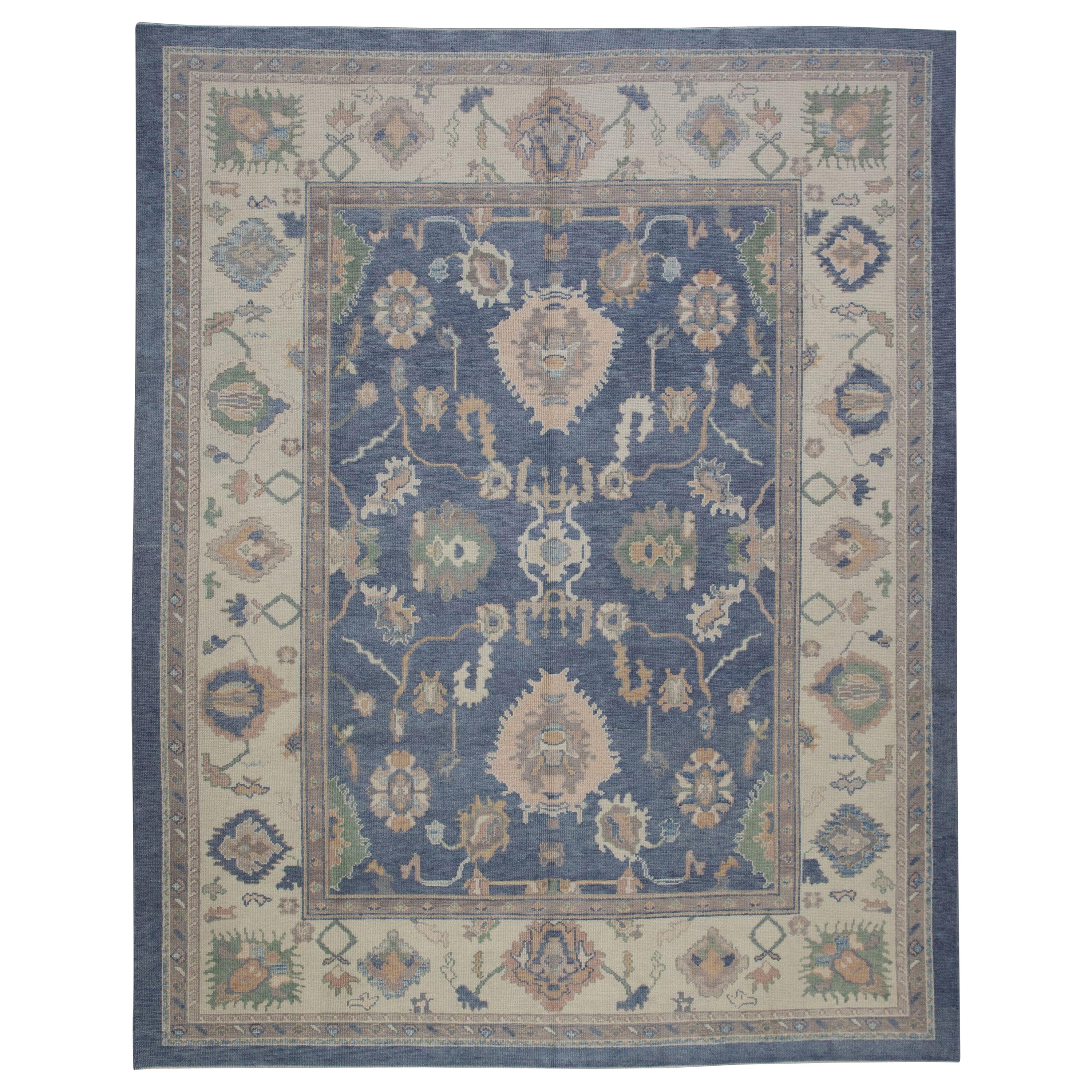 Tappeto Oushak Orientale annodato a mano Turco Oushak 9'3" x 11'4" #5373