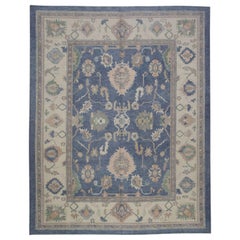 Tappeto Oushak Orientale annodato a mano Turco Oushak 9'3" x 11'4" #5373