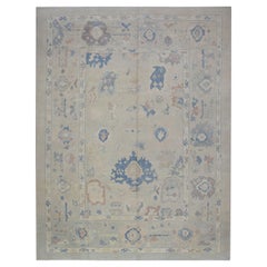 Oushak-Teppich Orientalischer handgeknüpfter türkischer Oushak 9'3" x 12' #5739