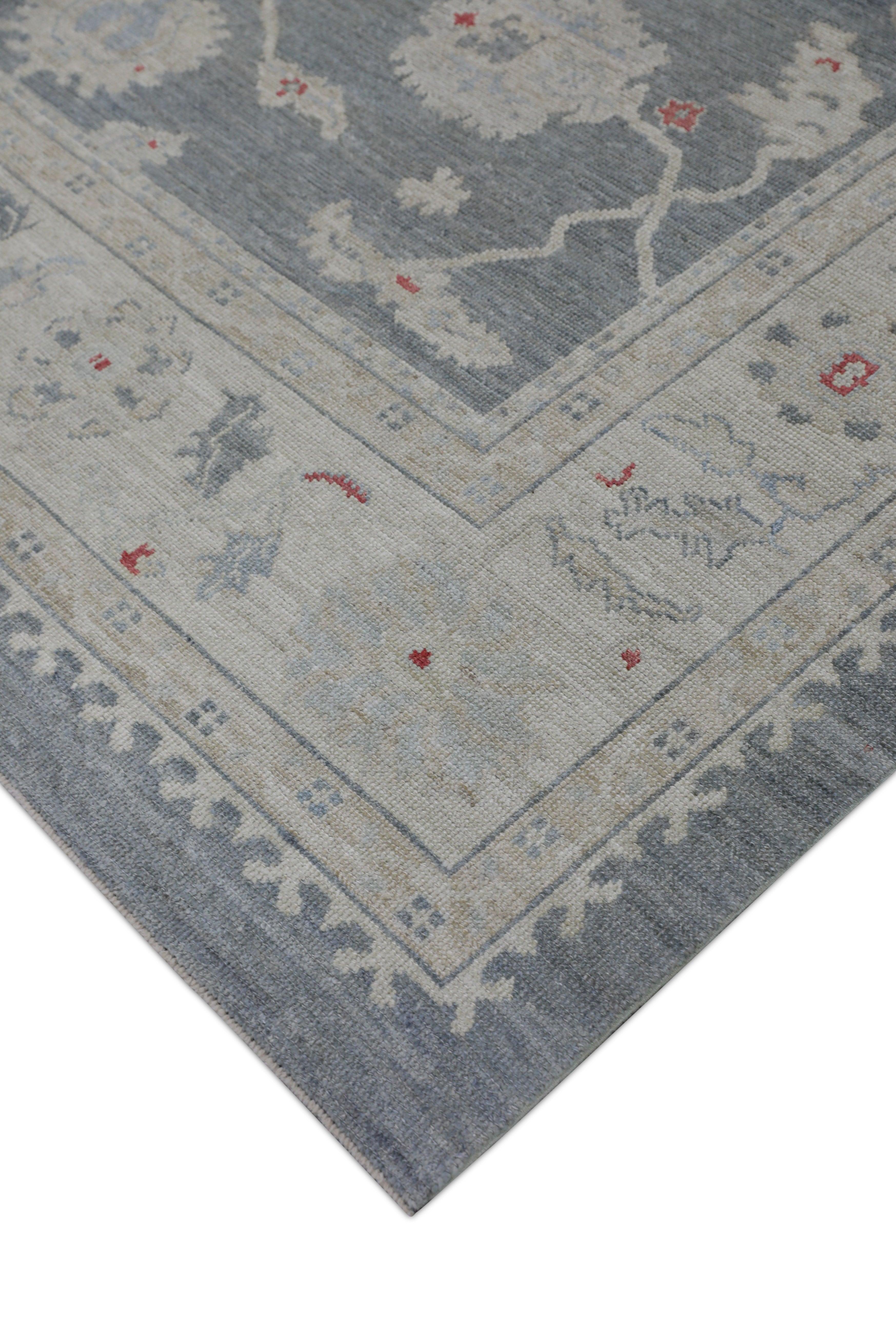 Oushak-Teppich Orientalischer handgeknüpfter türkischer Oushak 9'3