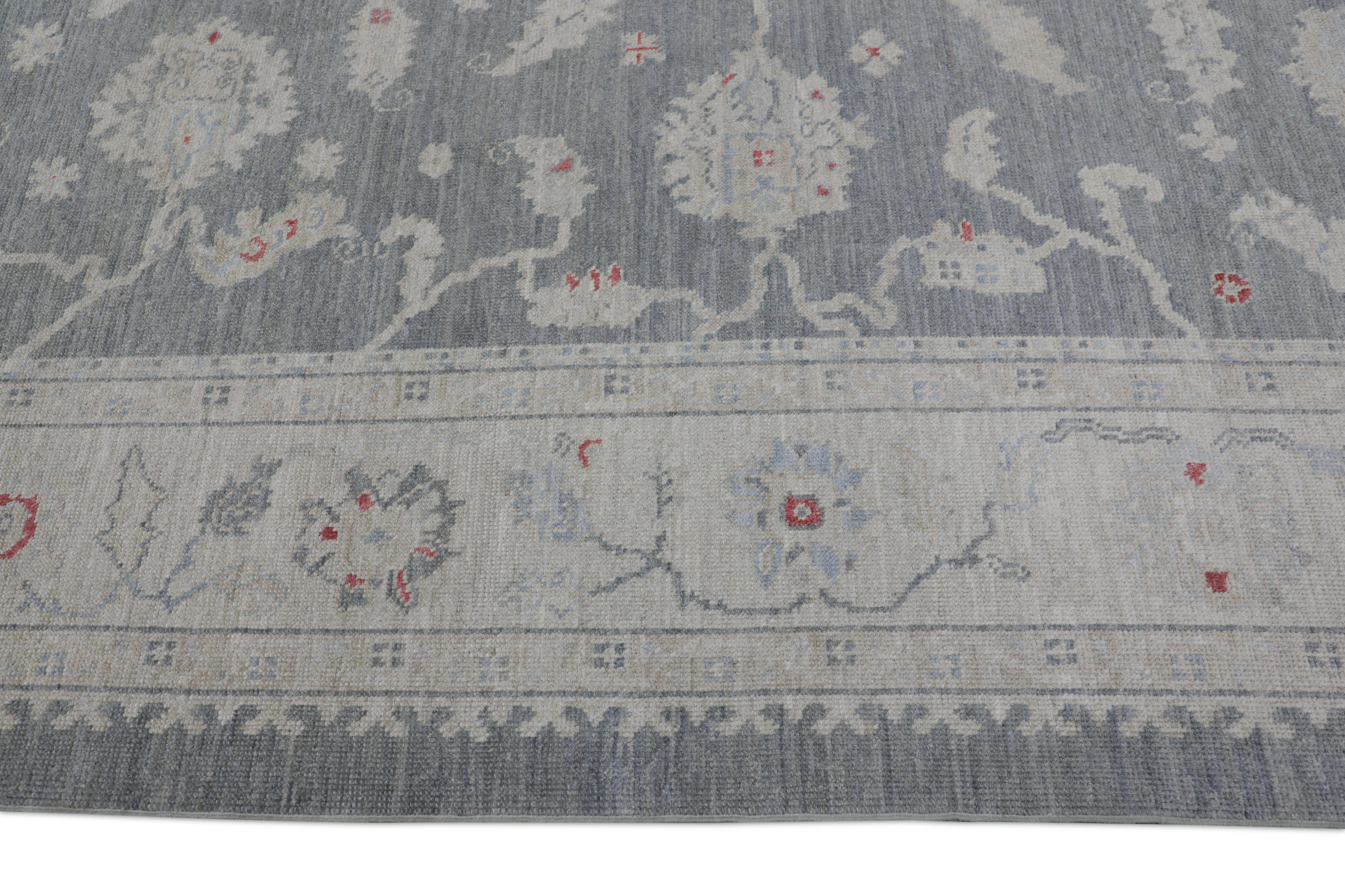 Oushak-Teppich Orientalischer handgeknüpfter türkischer Oushak 9'3