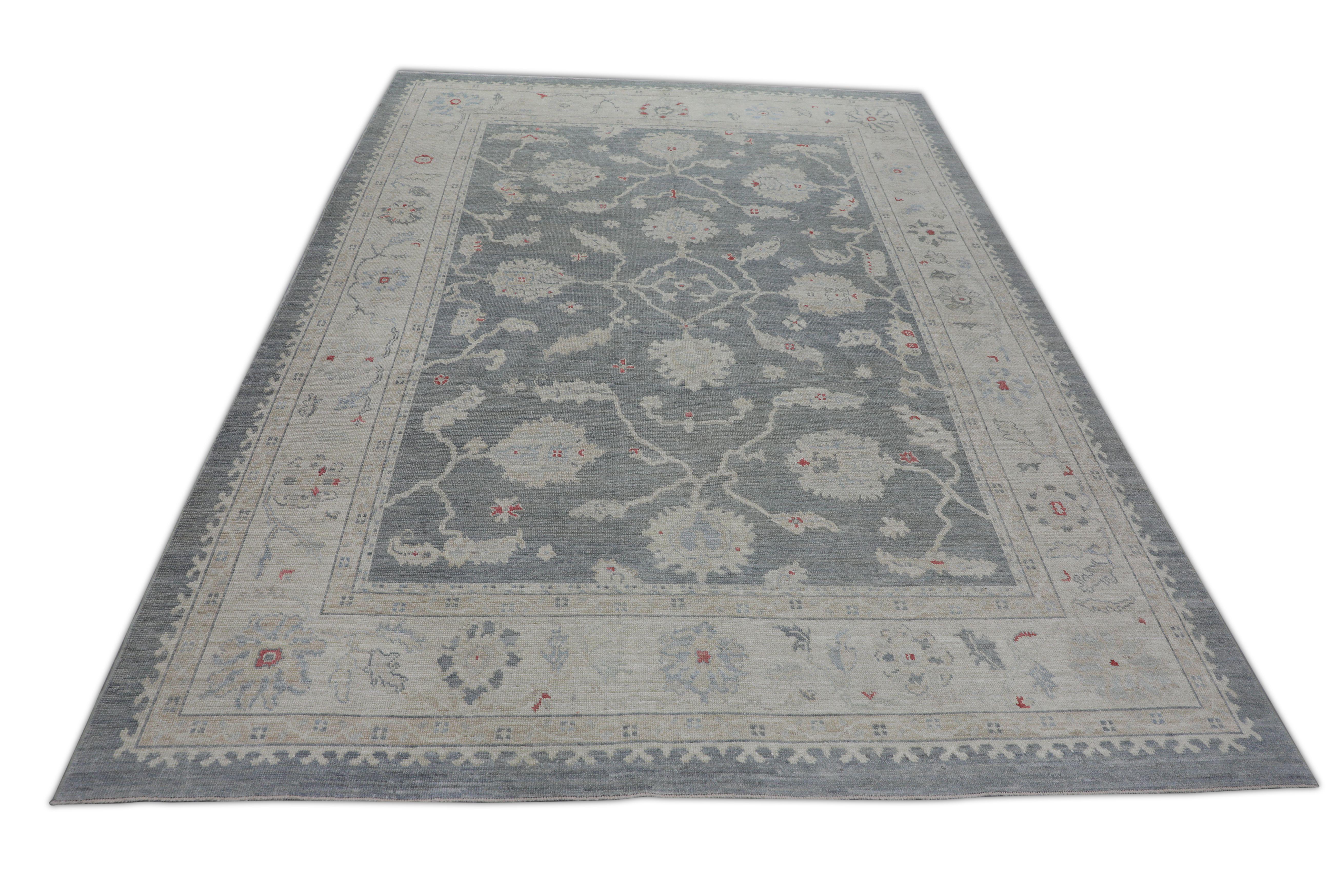 Oushak-Teppich Orientalischer handgeknüpfter türkischer Oushak 9'3