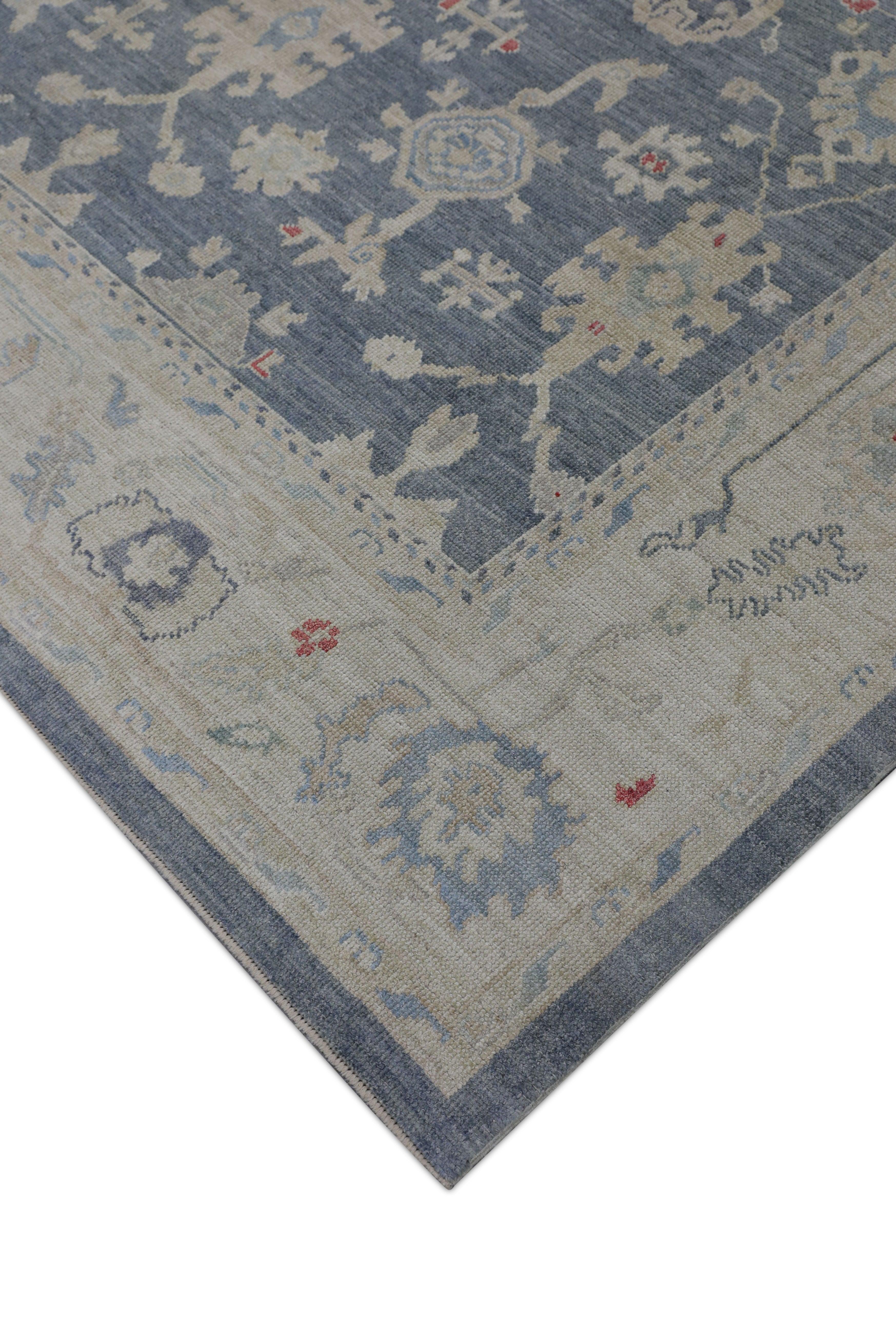 Oushak-Teppich Orientalischer handgeknüpfter türkischer Oushak 9'3