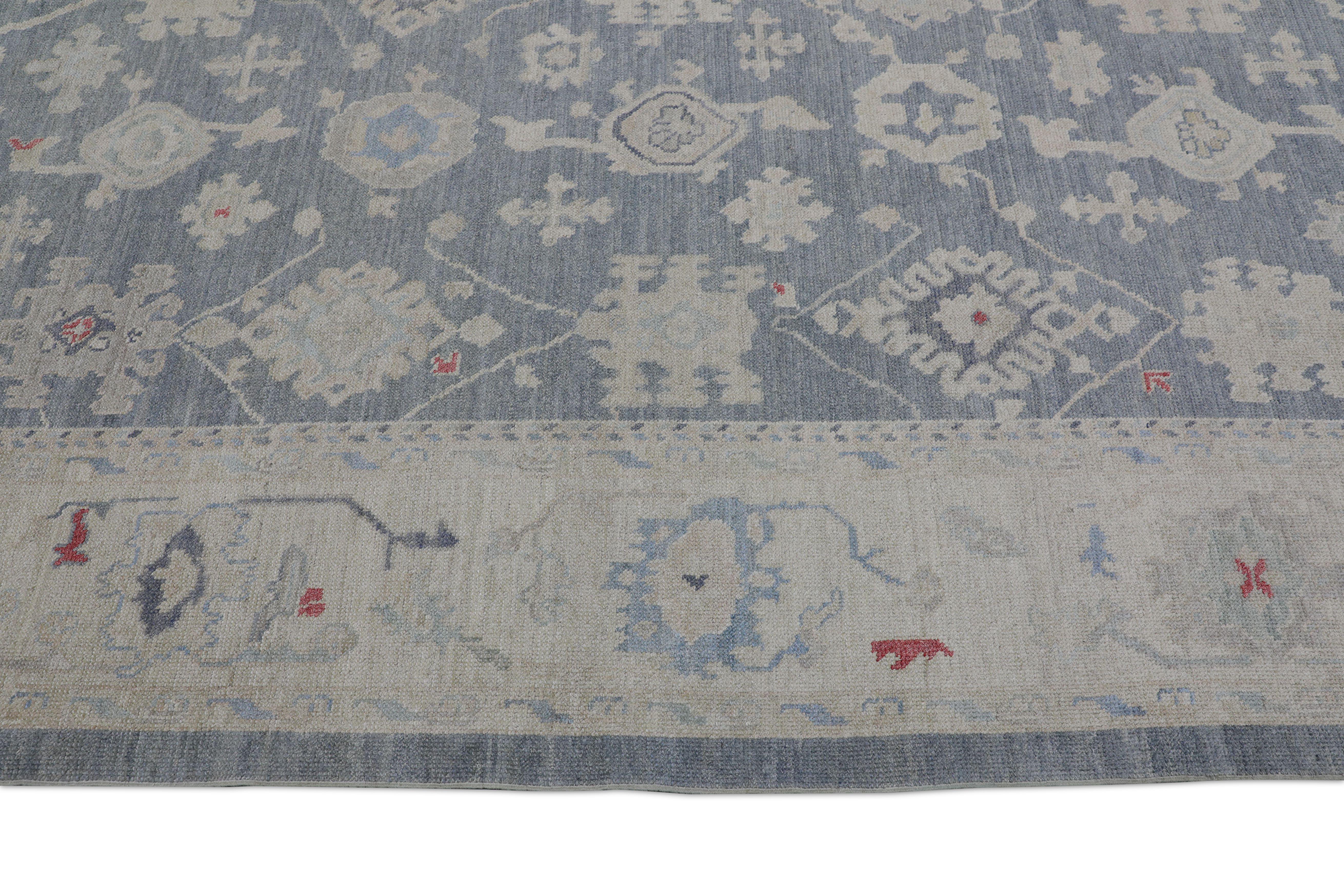 Oushak-Teppich Orientalischer handgeknüpfter türkischer Oushak 9'3