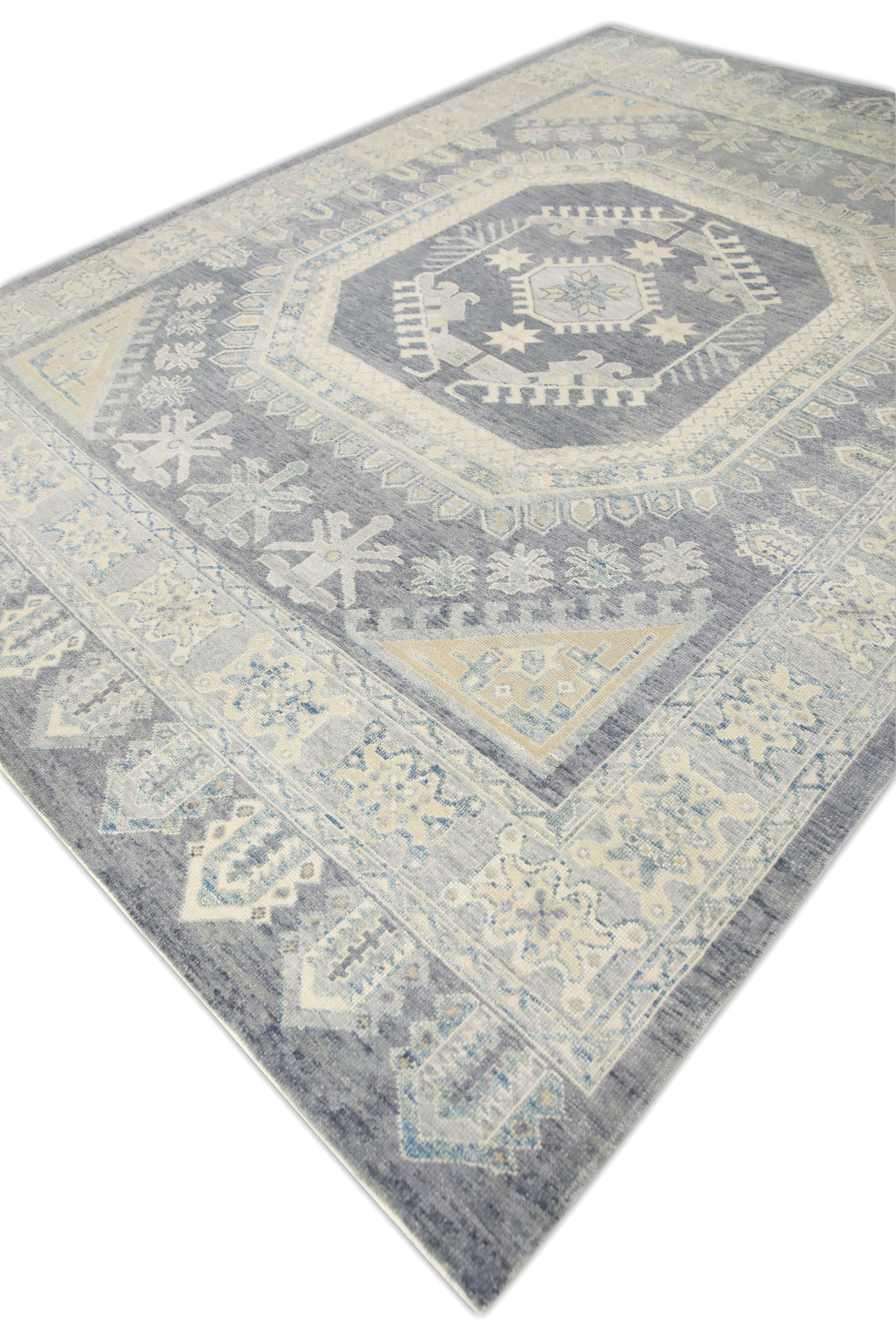 Oushak-Teppich Orientalischer handgeknüpfter türkischer Oushak 9'4