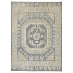 Tappeto Oushak Orientale annodato a mano Turco Oushak 9'4" x 12'11" #7477