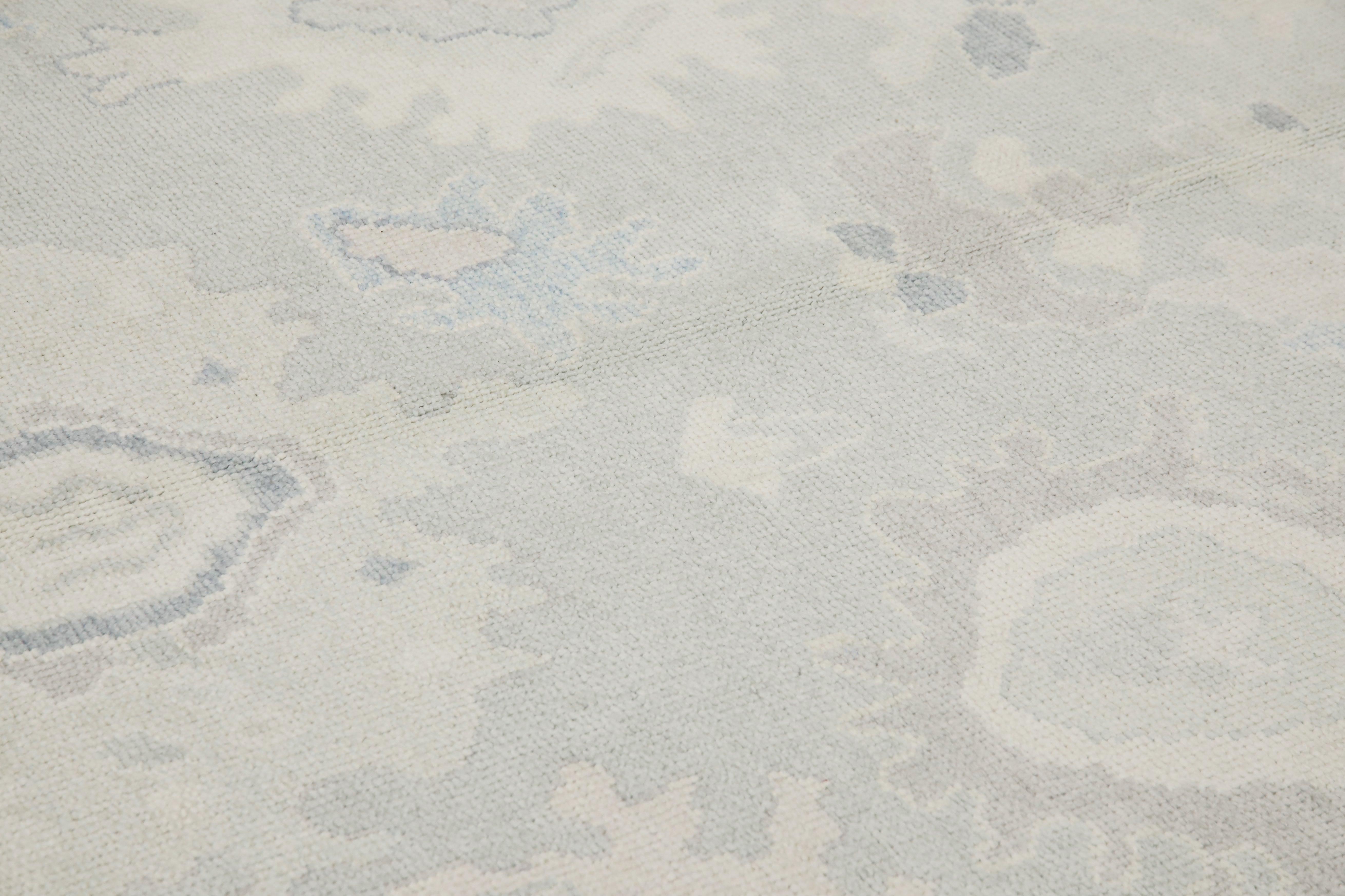 Oushak Rug Oriental Hand Knotted Turkish Oushak 9'7