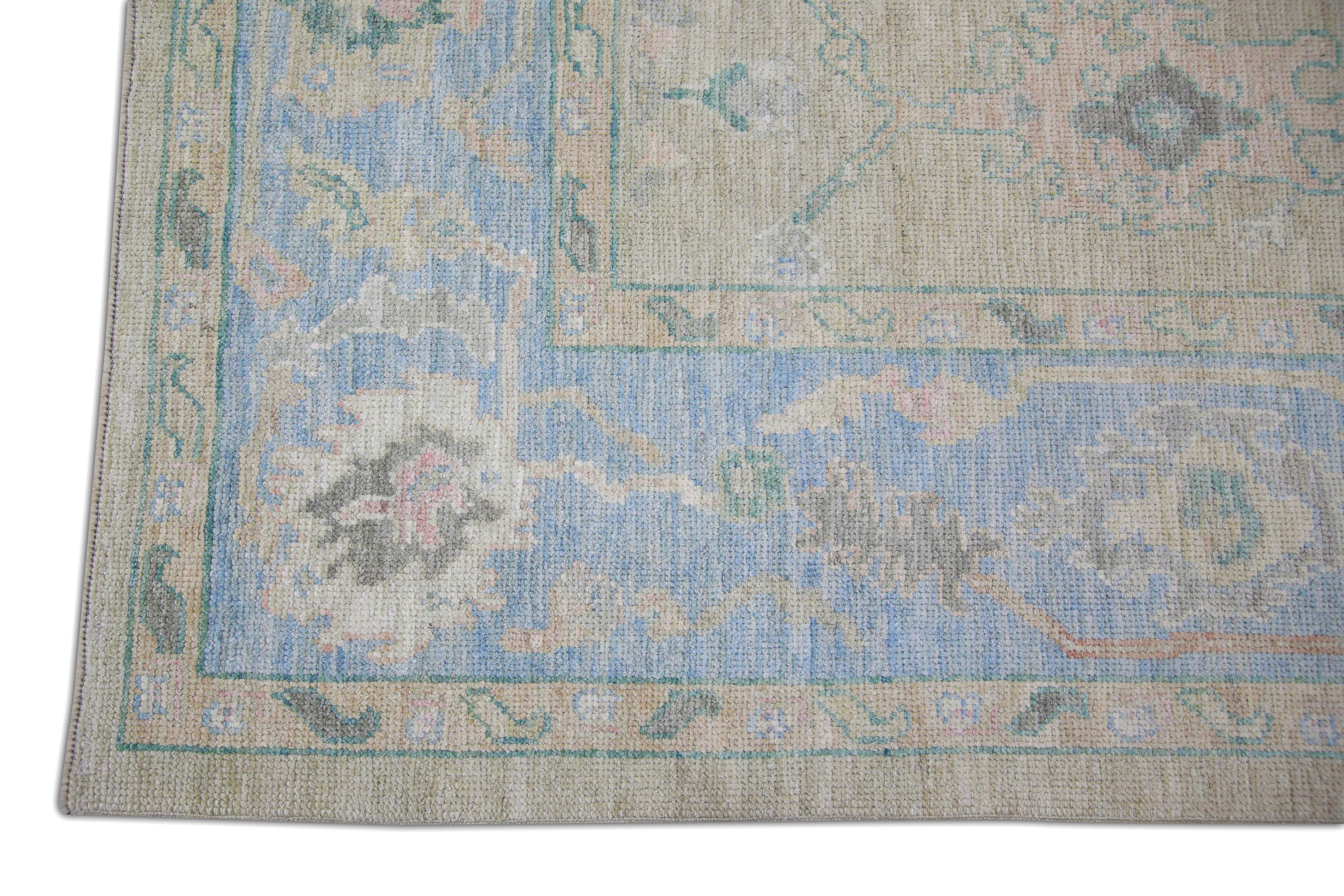 Oushak Rug Oriental Hand Knots Rugs Turkish Oushak 9'8