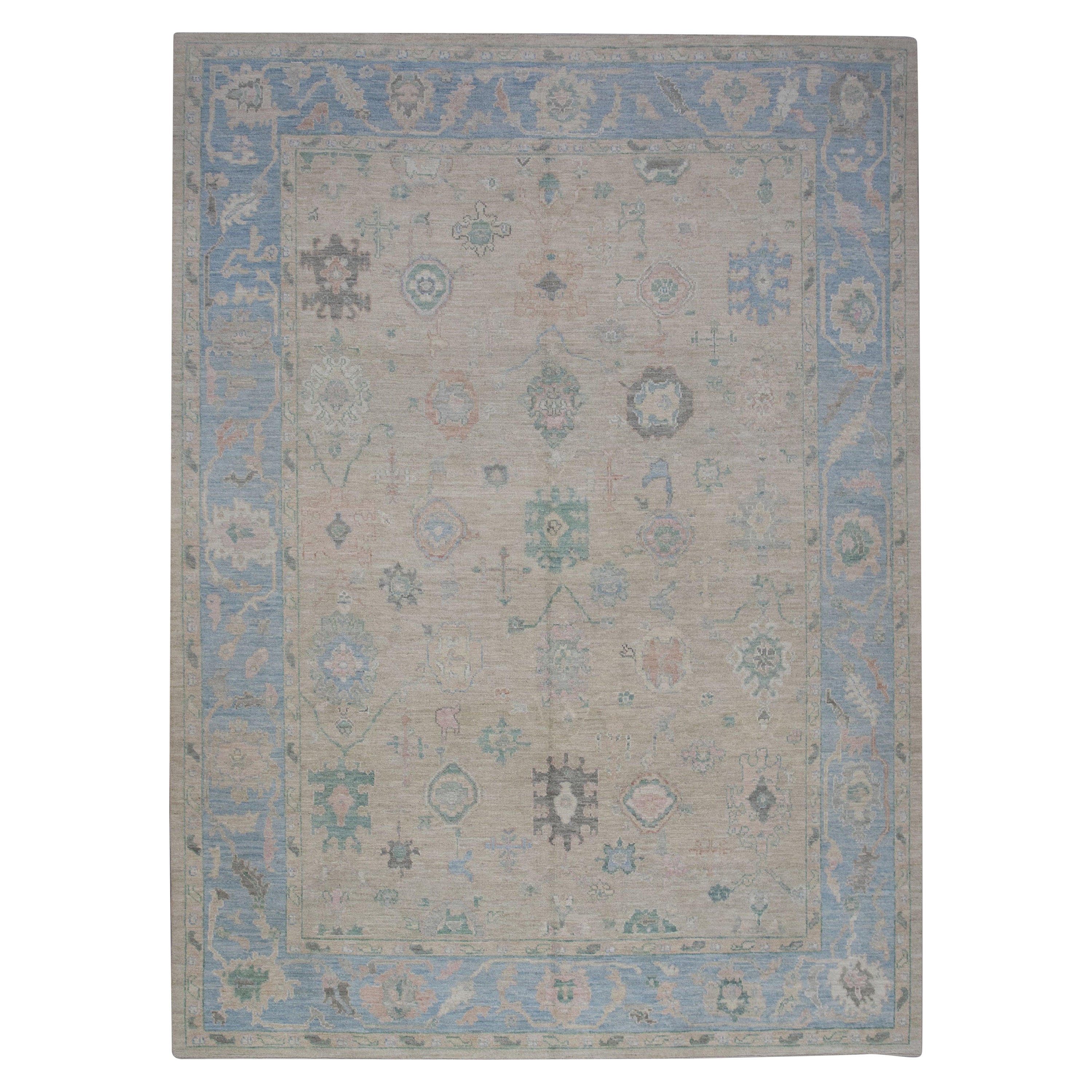 Oushak-Teppich Orientalischer handgeknüpfter türkischer Oushak 9'8" x 12'8" #5246