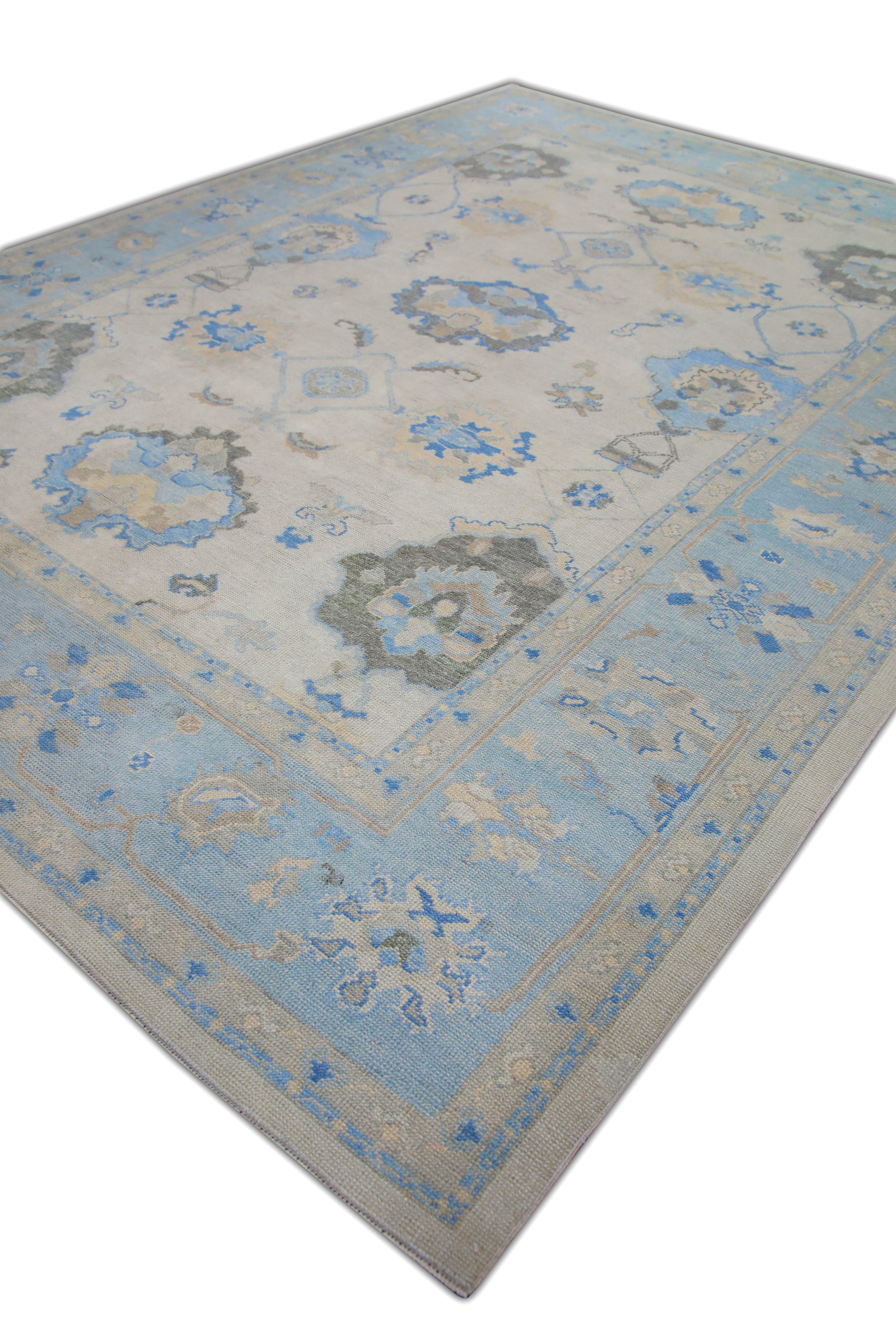 Oushak-Teppich Orientalischer handgeknüpfter türkischer Oushak 9'9