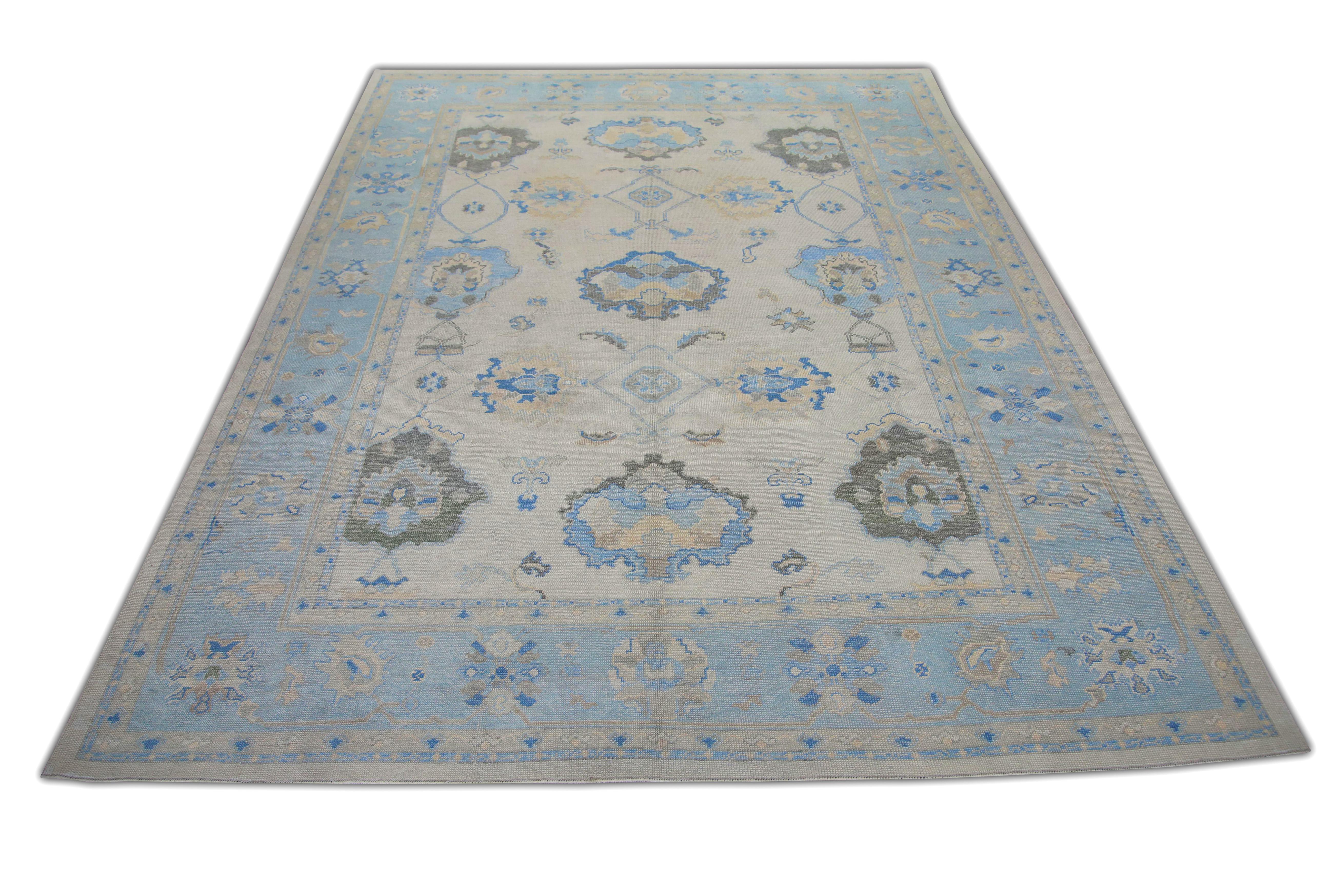 Oushak-Teppich Orientalischer handgeknüpfter türkischer Oushak 9'9