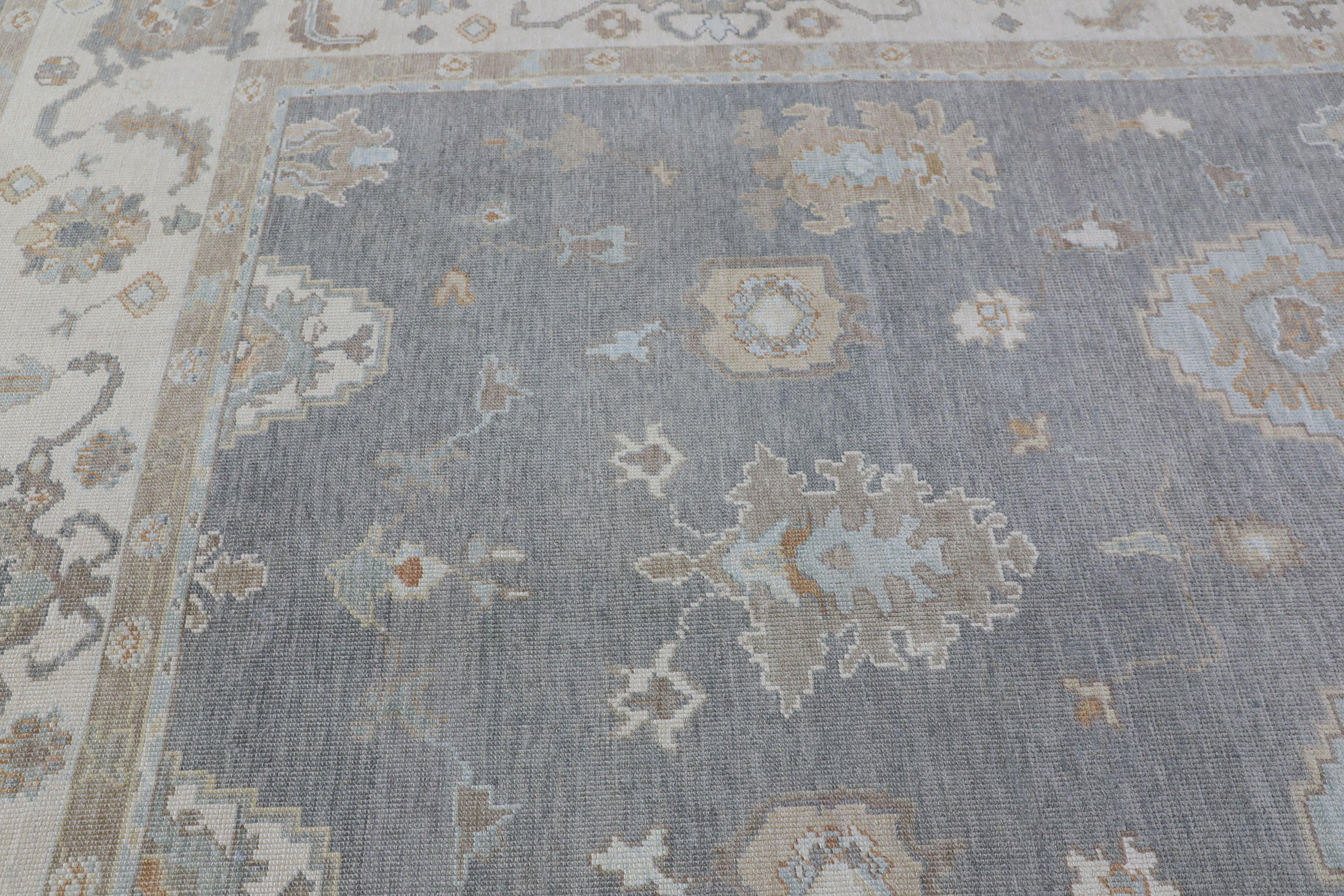 Oushak-Teppich Orientalischer handgeknüpfter türkischer Oushak 9'9