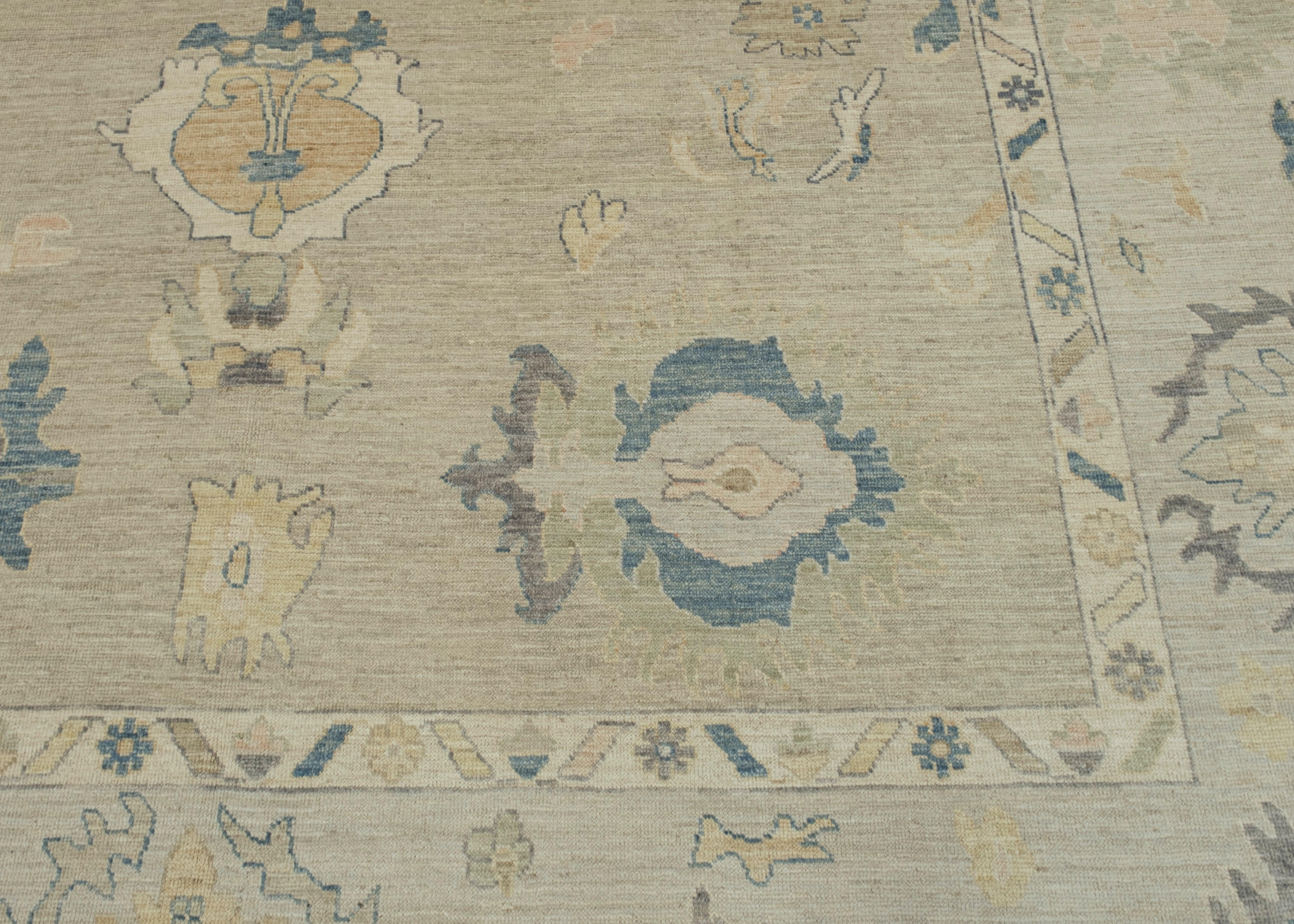 Oushak Rug Oriental Handmade 10'1