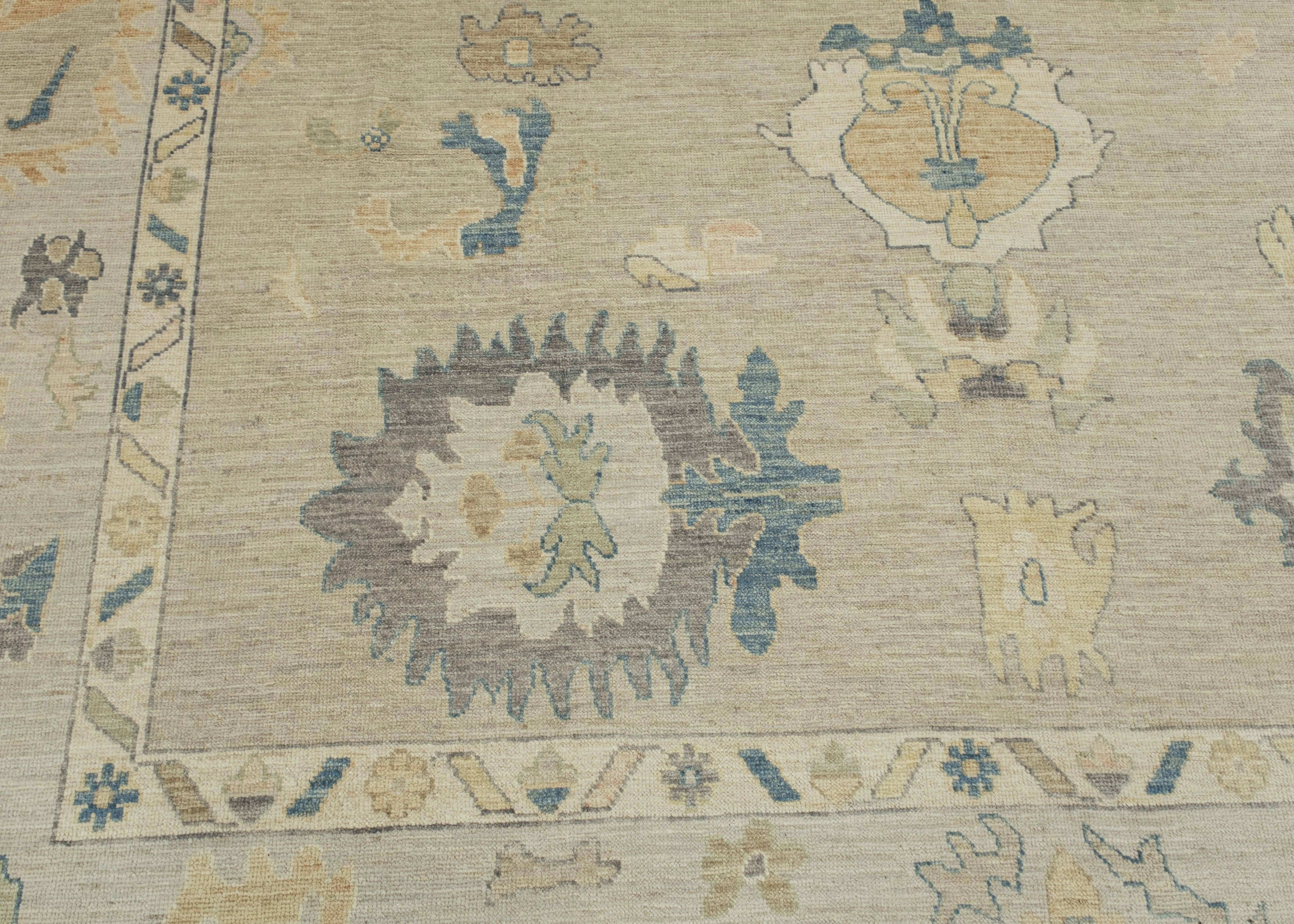 Turco Tappeto Oushak Oriental Handmade 10'1