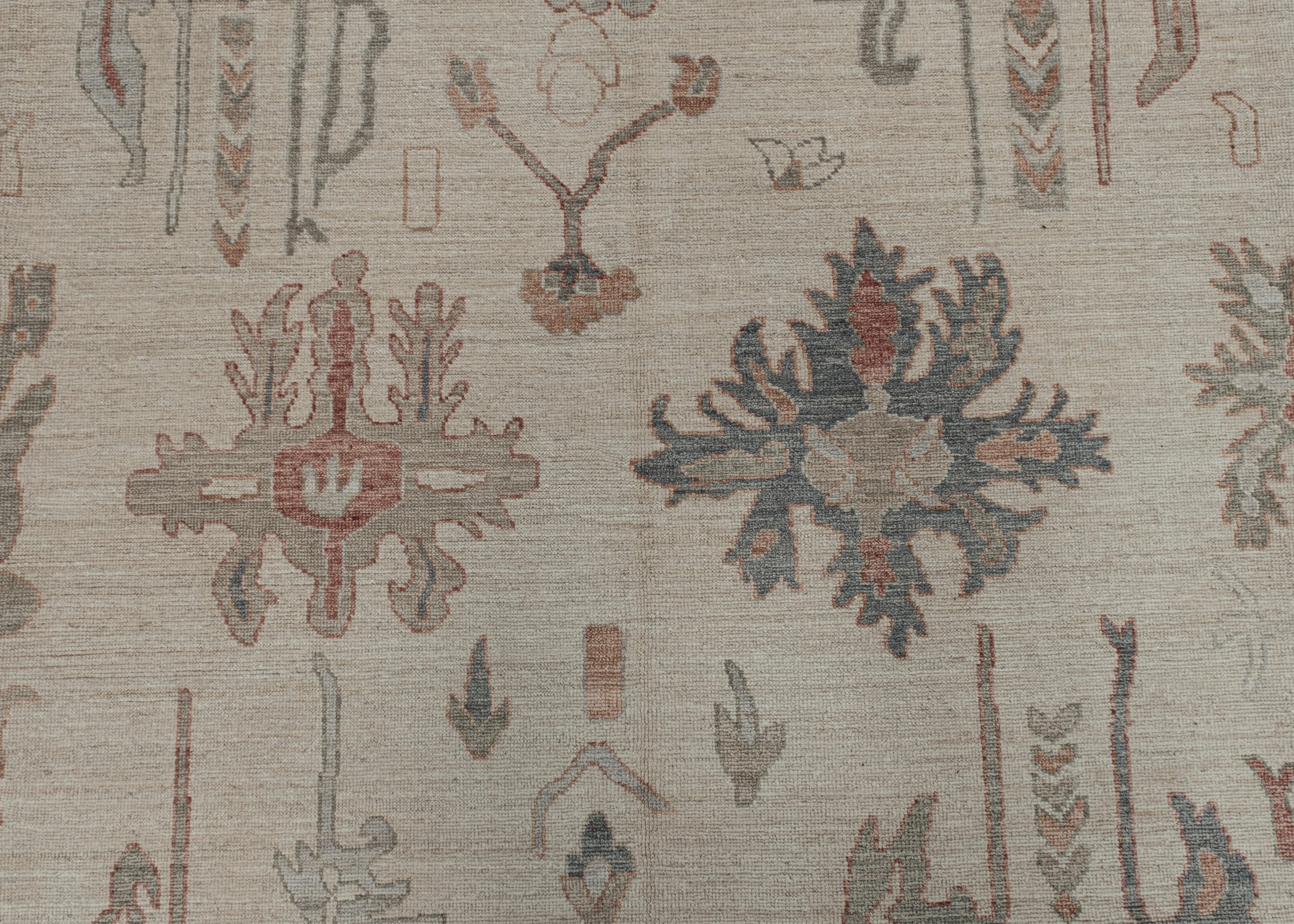 Oushak Rug Oriental Handmade 10'2