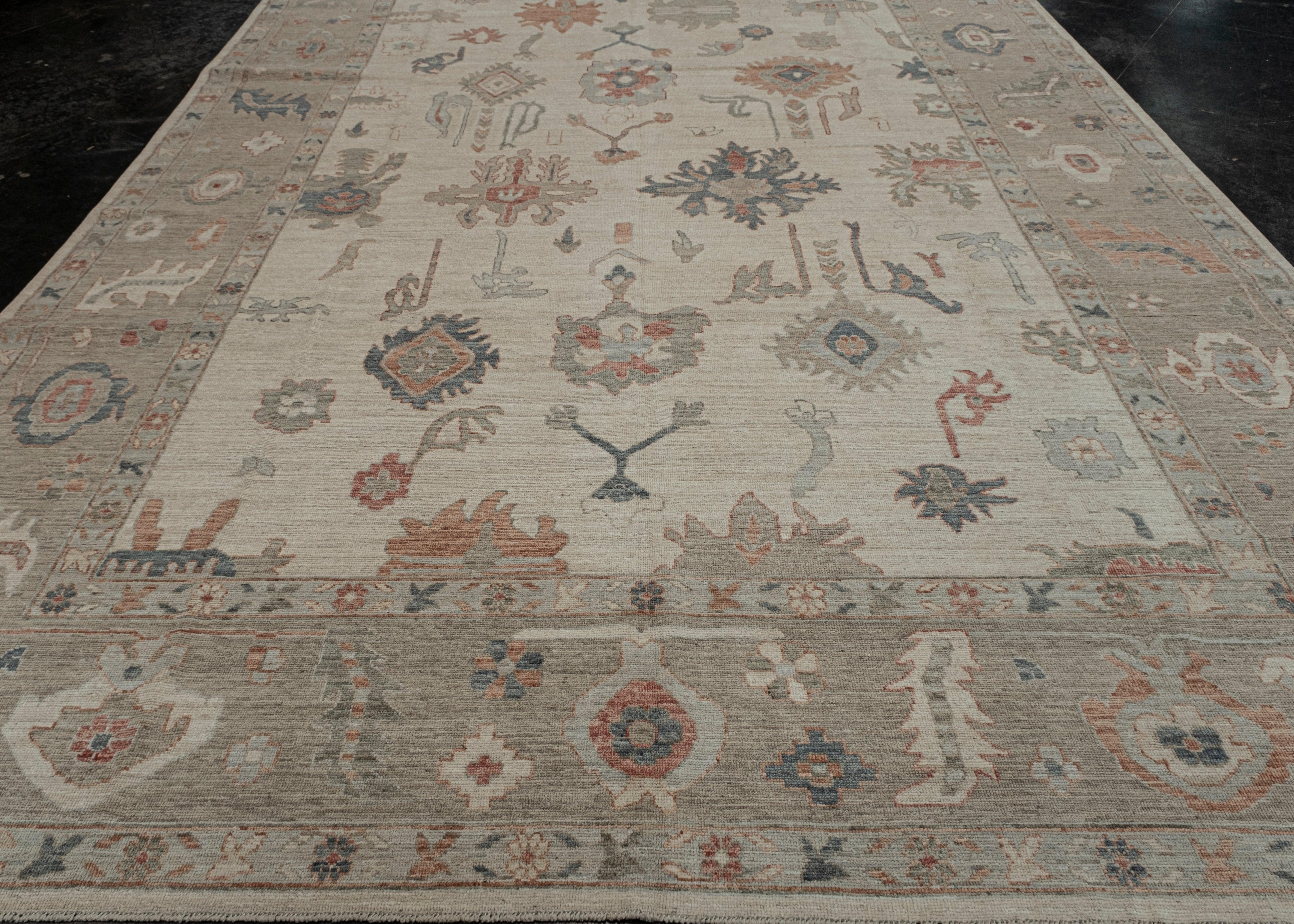 Tappeto Oushak Oriental Handmade 10'2