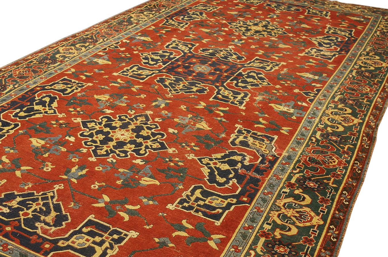 Oushak-Teppich Rotes Feld im Angebot 2