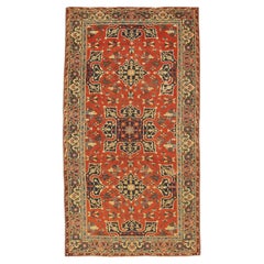 Oushak Rug Red Field