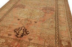 Oushak Rug Vintage Medallion Design (6' 0" x 11' 5")