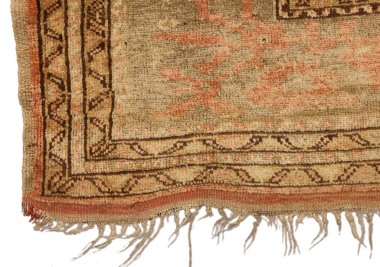 Oushak-Teppich im Vintage-Medaillon-Design (6' 0