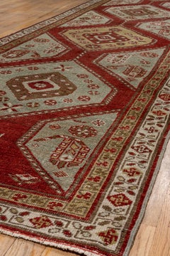Oushak Runner in Vintage Bone and Red