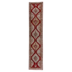 Oushak Runner in Vintage Bone and Red