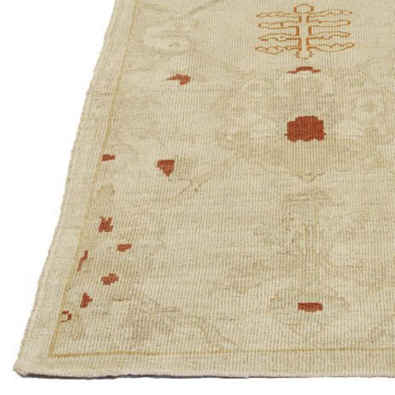 Tapis de couloir Oushak vers 1990 - 13824 Excellent état - En vente à Dallas, TX