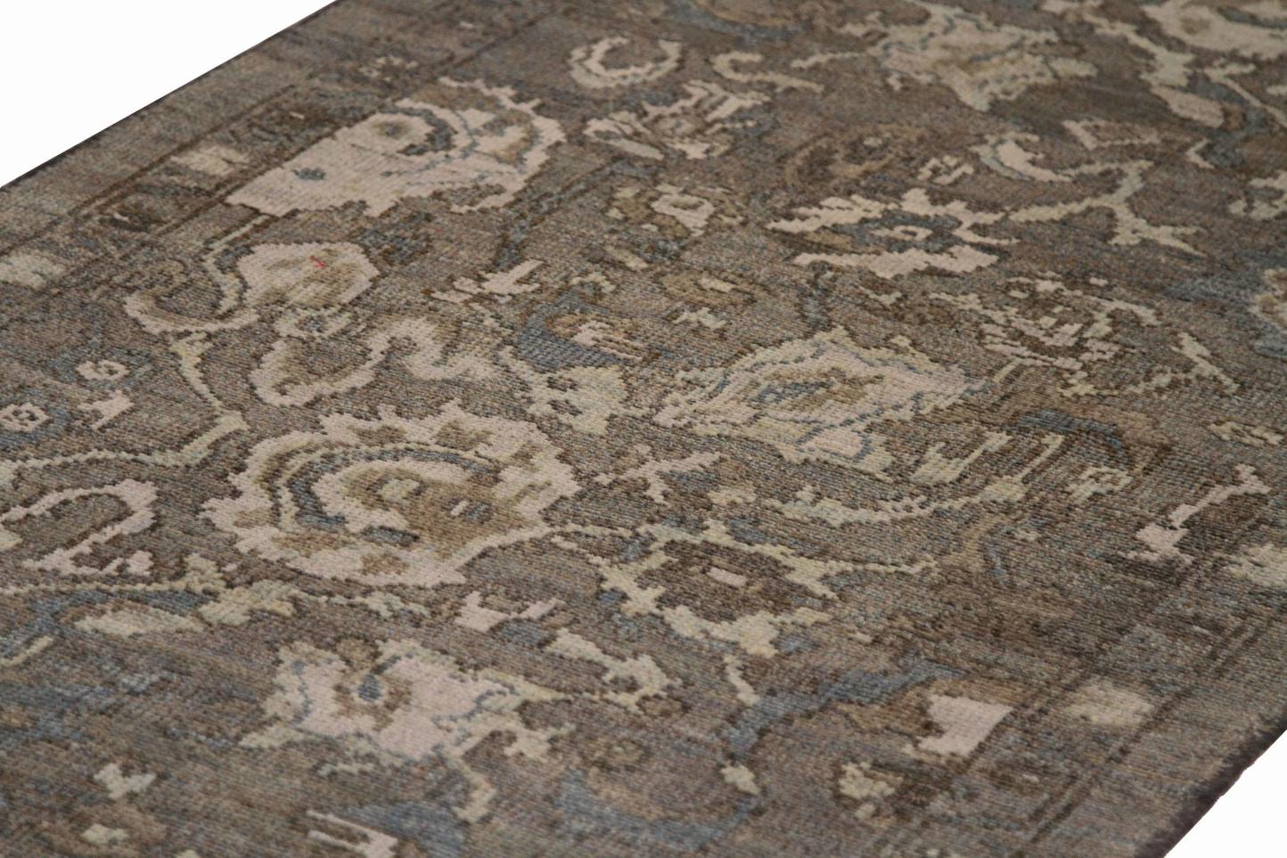 Oushak Runner Rug Circa 1990 - 69184 In Excellent Condition For Sale In Dallas, TX