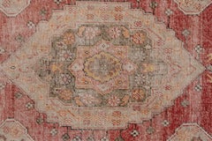 Oushak Scatter Rug, Light Distress, circa 1920s