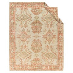 Oushak Style Handwoven Carpet Rug  9' x 11'5