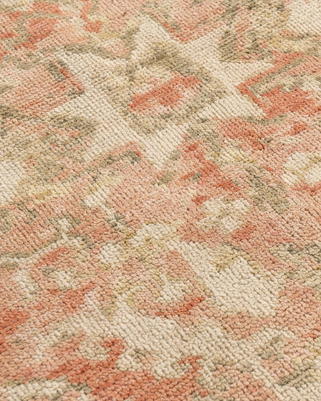 Oushak Terracotta Style Handwoven Carpet Rug 9' x 11'5 For Sale 1