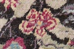 Oushak Turkish Antique Medallion Beige Rug - c. 1920 Paisley Design