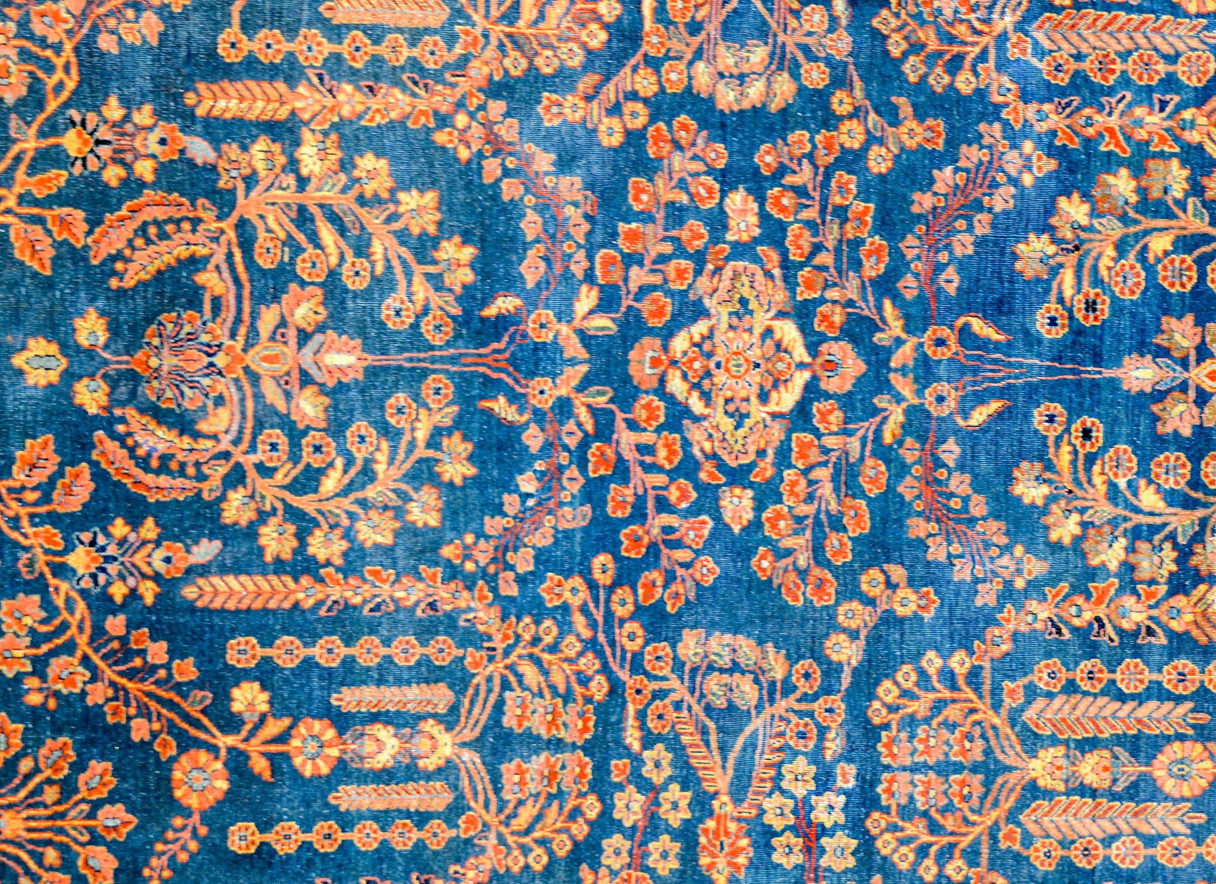 Vegetable Dyed Outstanding Early 20th Century Sarouk Rug