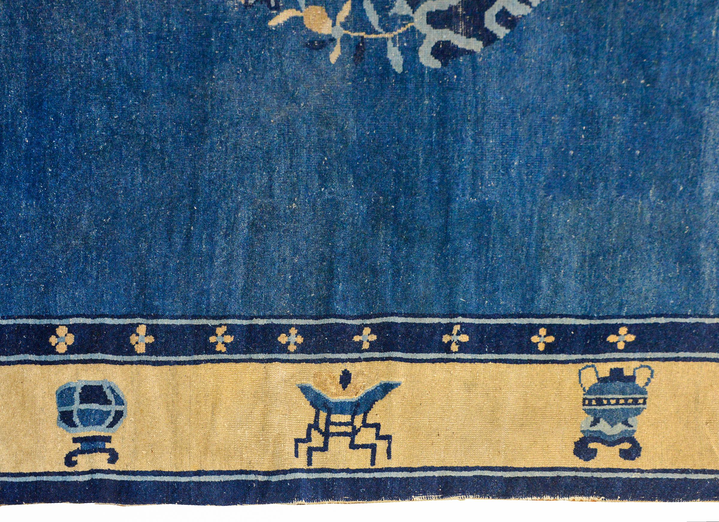 Laine Magnifique tapis chinois de Pékin de la fin du 19e siècle en vente