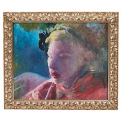 'Out of Focus', Contemporary Oil Painting of Woman's Face