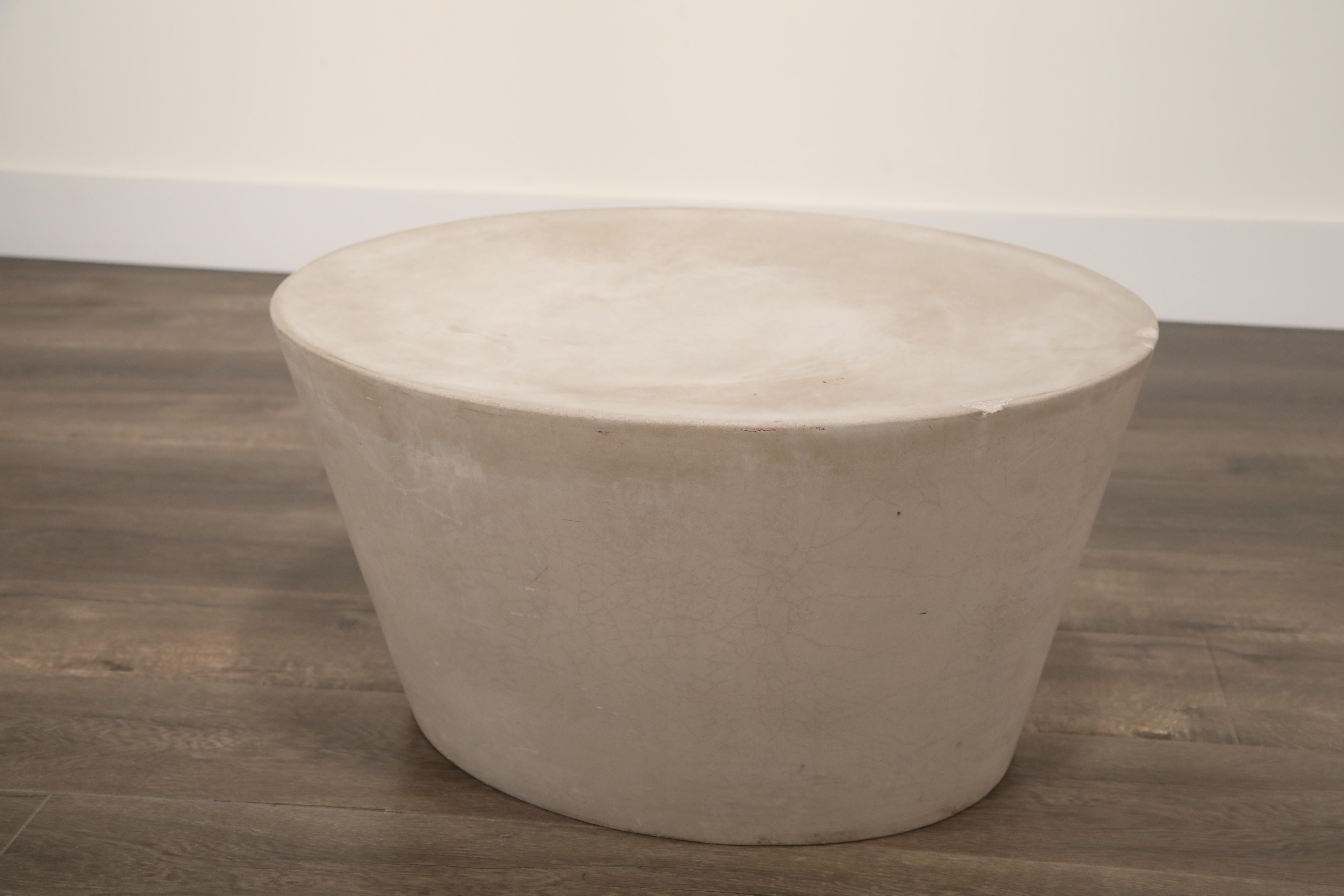 Out of Production Pair of Maya Lin 1st-Gen Concrete Stools for Knoll Studio 6