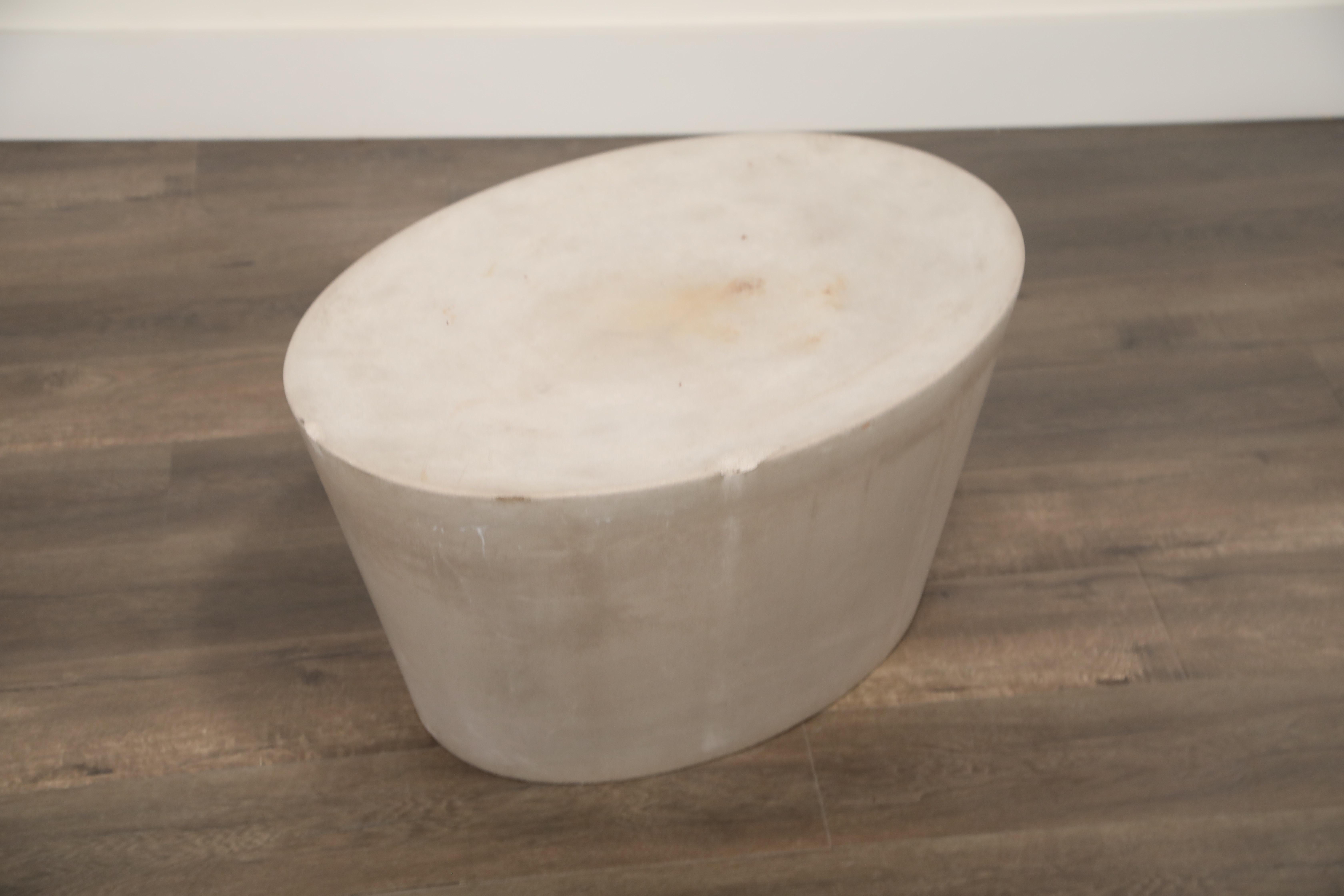 Out of Production Pair of Maya Lin 1st-Gen Concrete Stools for Knoll Studio In Good Condition In Los Angeles, CA