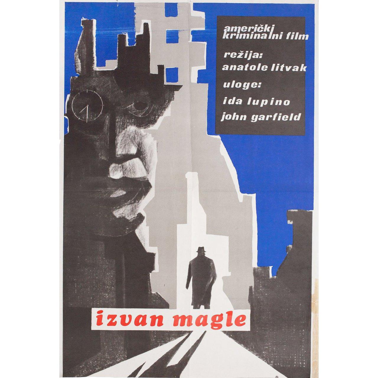 European Out of the Fog 1940s Yugoslav B2 Film Poster For Sale