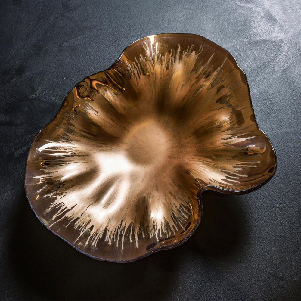 Outbreak Bronzed Glass Bowl For Sale 1