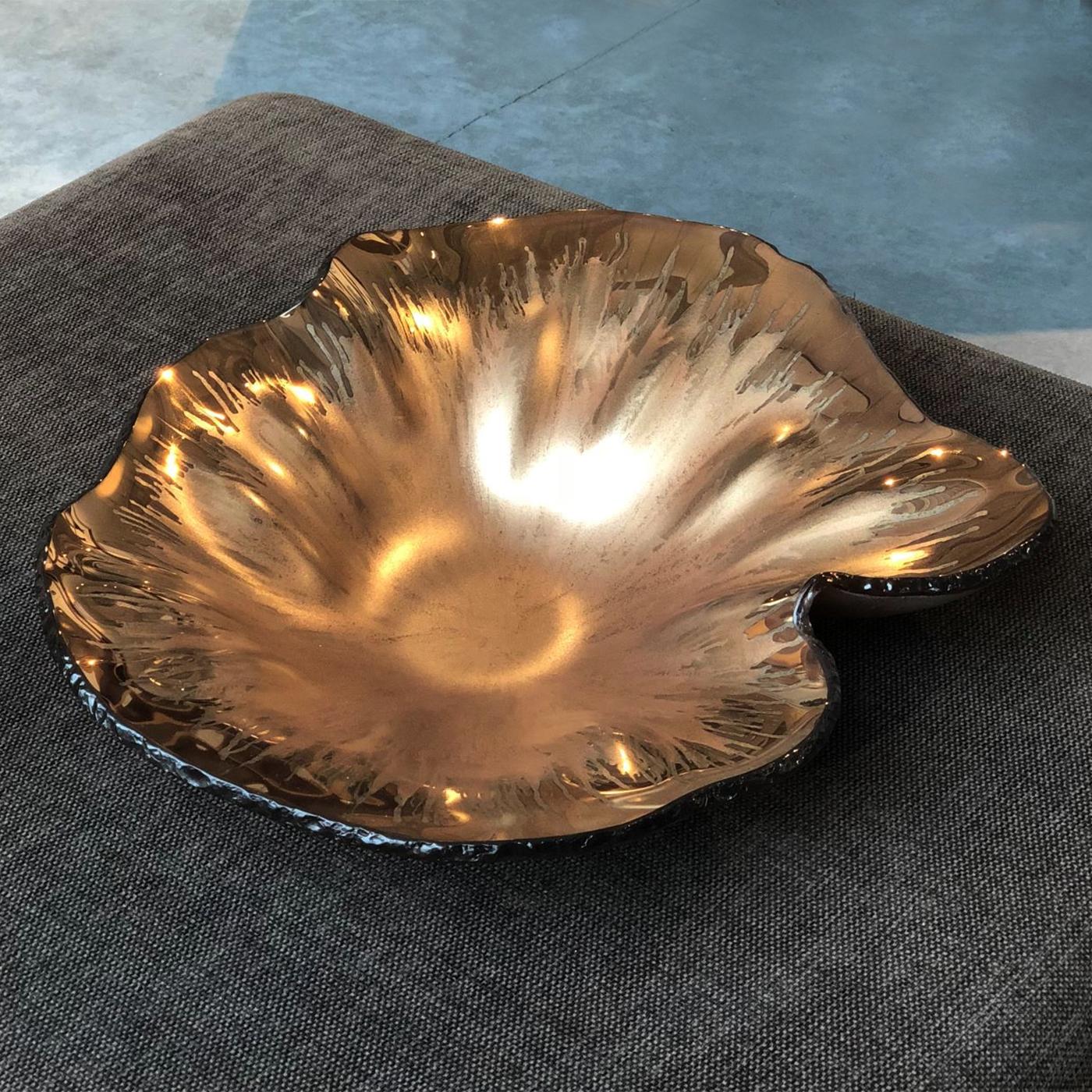 Outbreak Bronzed Glass Bowl For Sale 2