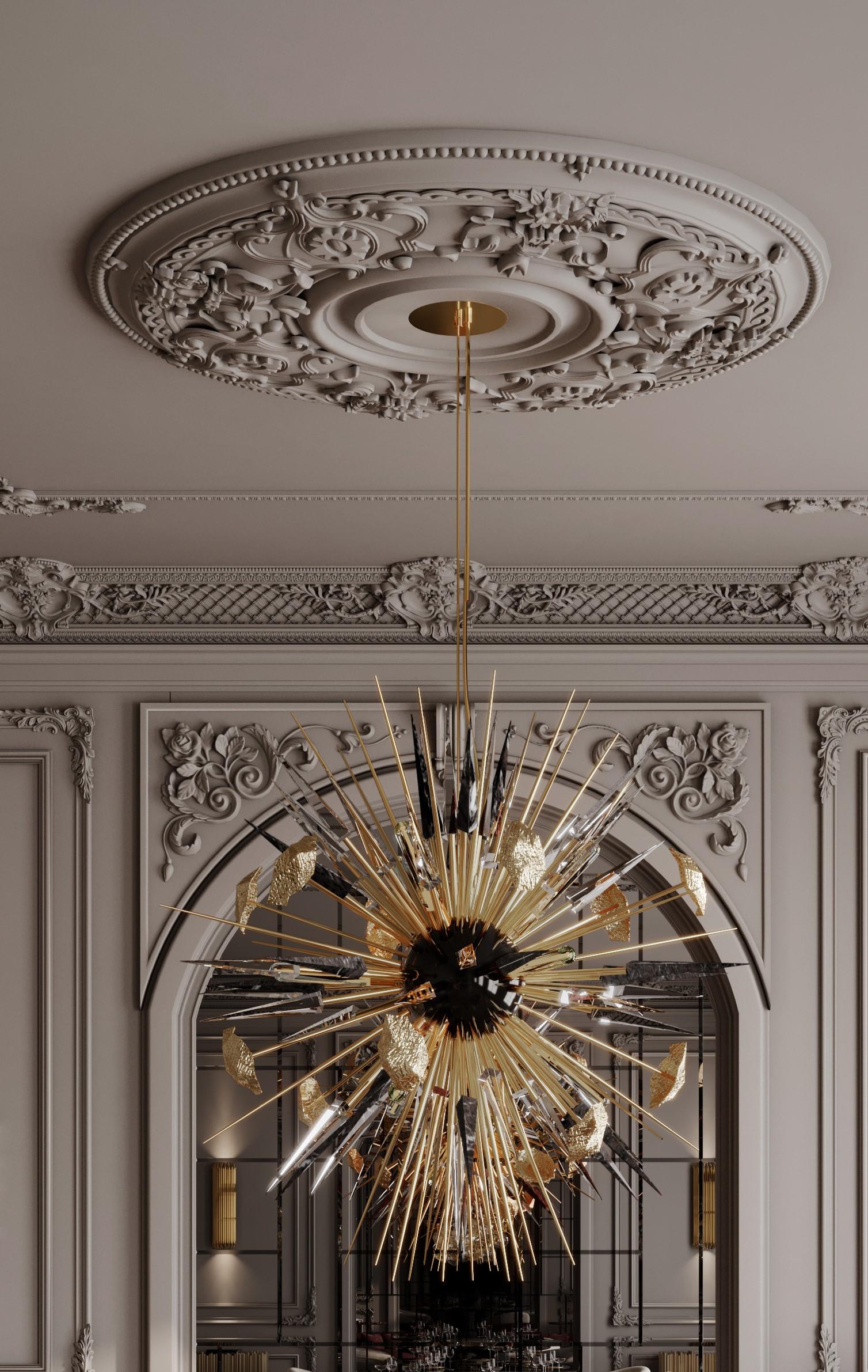 Cast Outburst Black Chandelier - Boca do Lobo For Sale