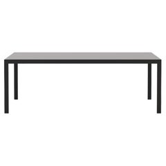 Outdoor 87" Dining Table With Micro-Textured Stainless Steel Legs and HPL Top