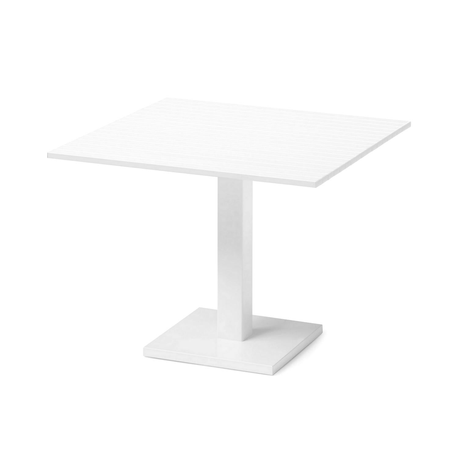 Modern In Stock in Los Angeles, White Lacquered Aluminium Outdoor Orione Table
