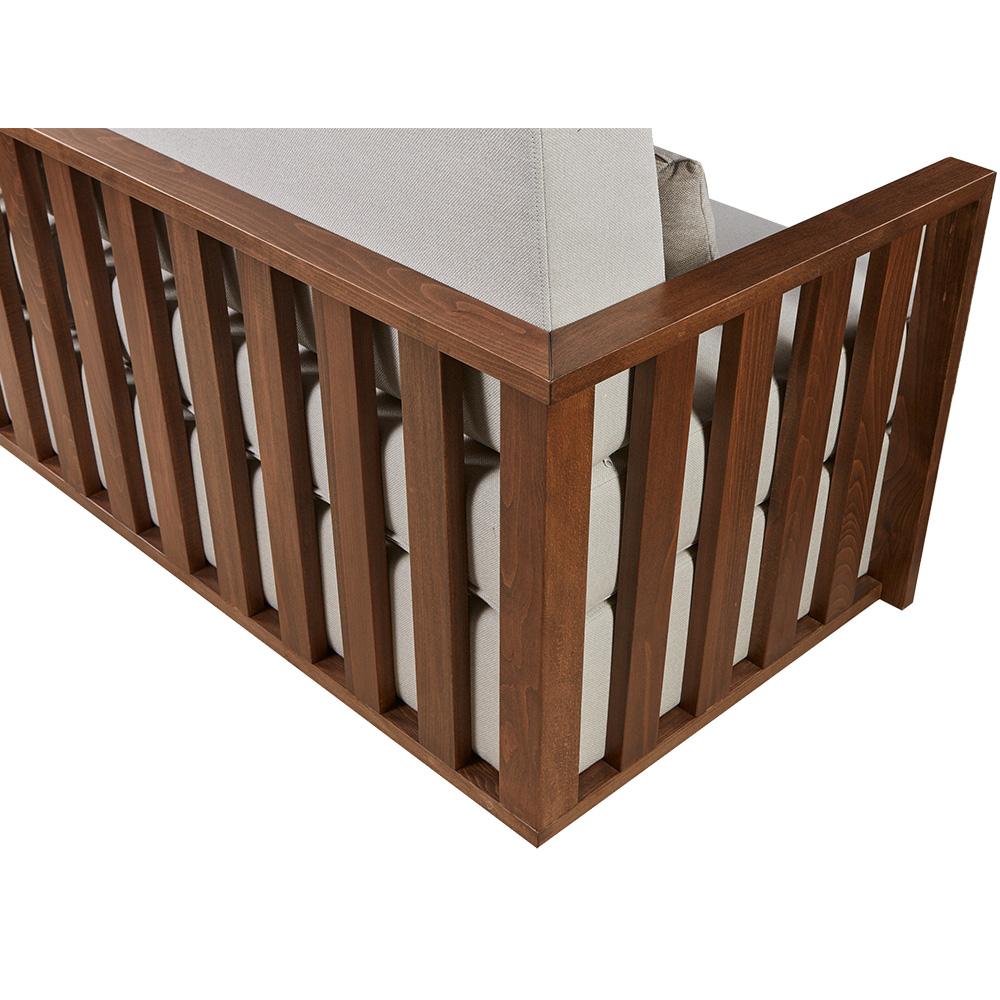 Sessel für den Außenbereich, auf Bestellung gefertigt aus Massivholz, Moka-Finish im Zustand „Neu“ im Angebot in NEW YORK, NY