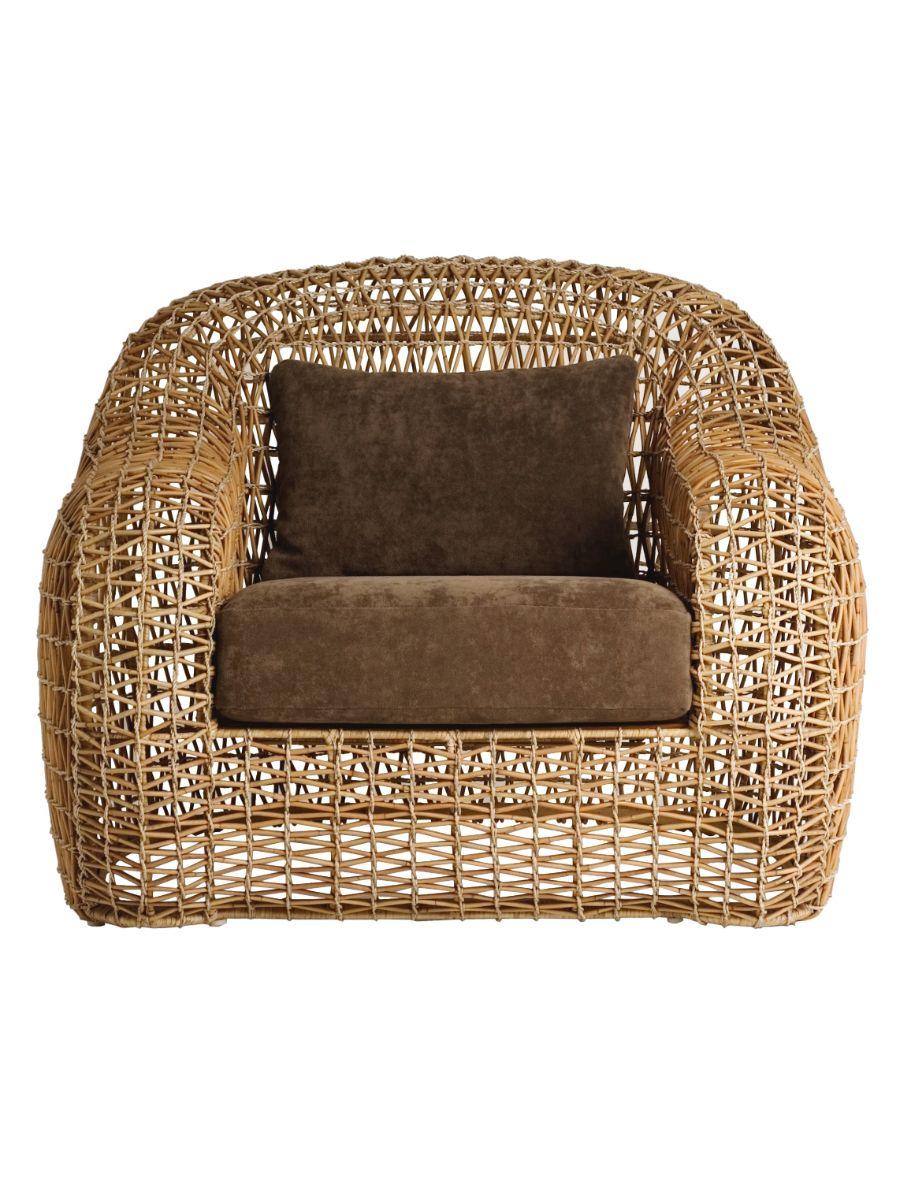 Philippine Outdoor Balou Easy Armchair by Kenneth Cobonpue