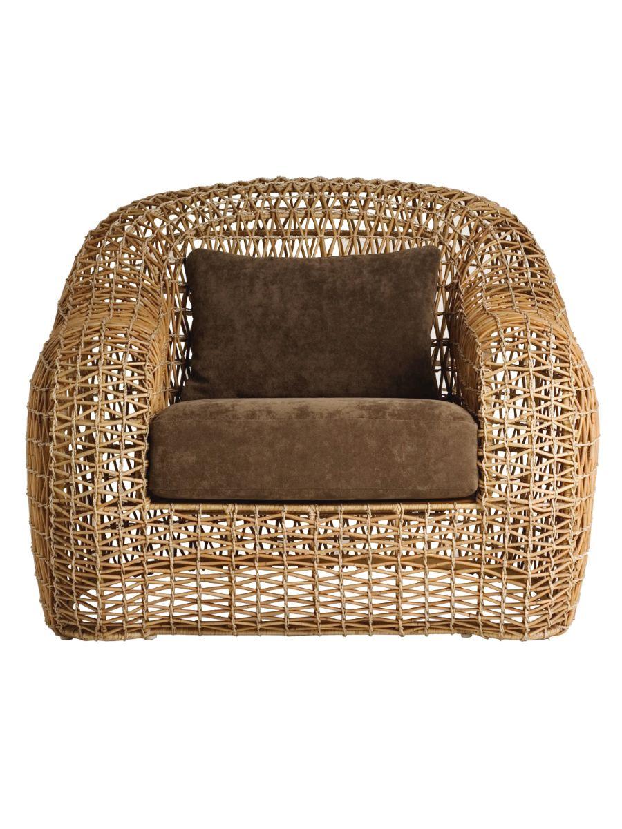 Philippine Outdoor Balou Easy Armchair by Kenneth Cobonpue For Sale