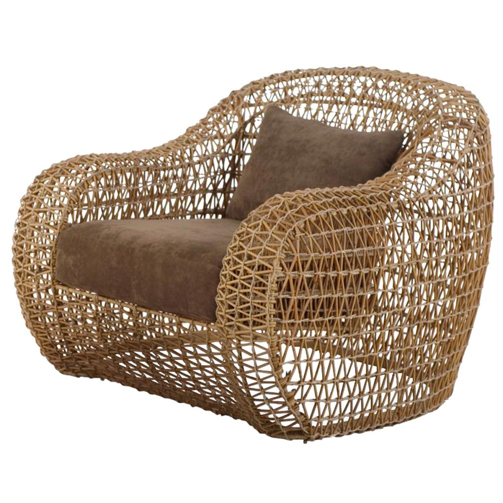 Outdoor Balou Easy Armchair by Kenneth Cobonpue For Sale